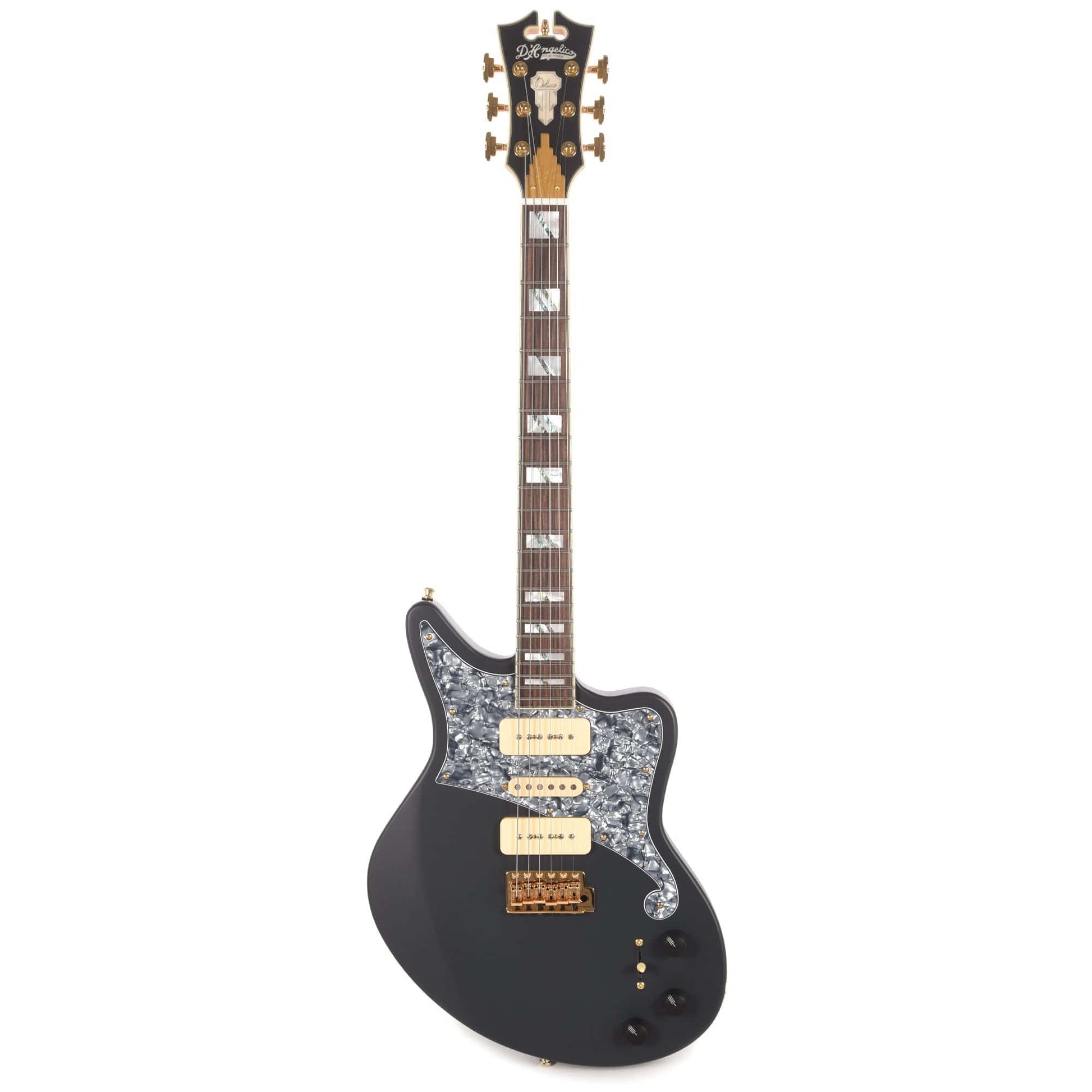 D'Angelico Bob Weir Signature Deluxe Bedford Matte Stone Electric Guitars / Solid Body