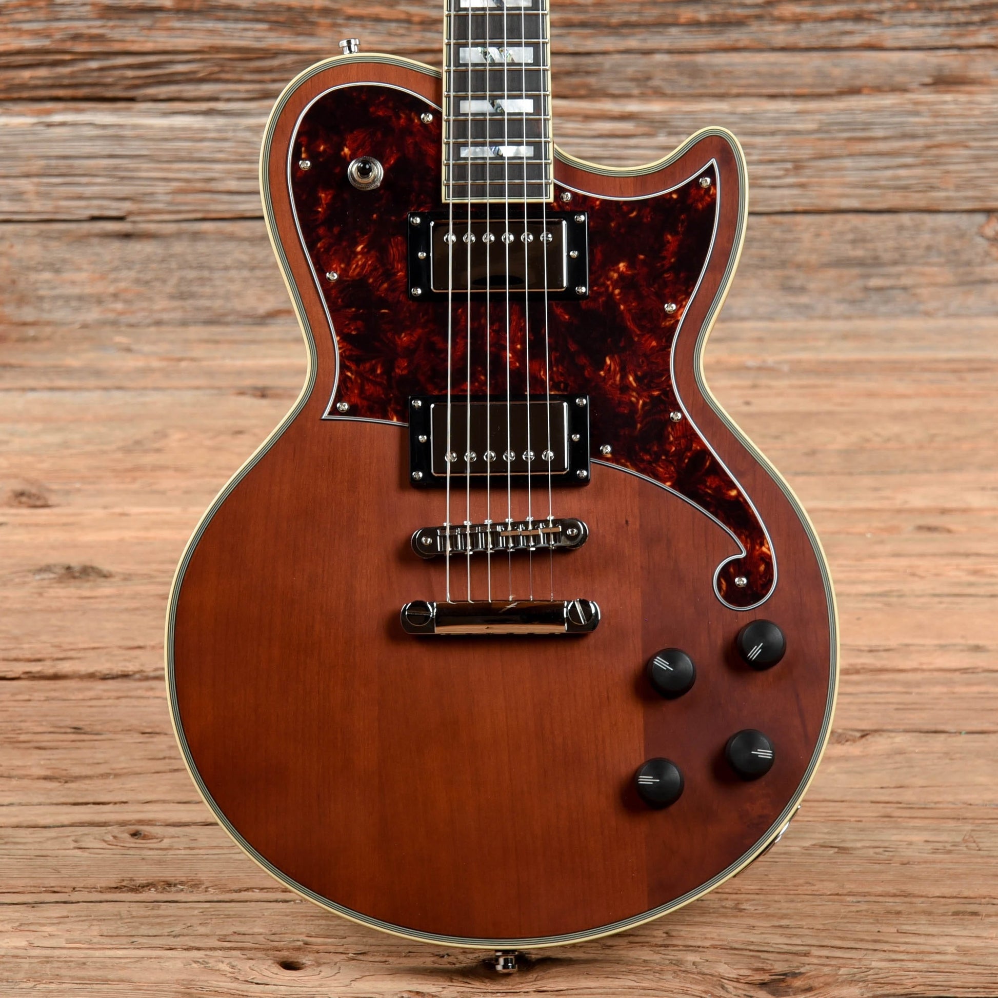 D'Angelico Deluxe Atlantic Single Cutaway HH with Stoptail Natural 2020 Electric Guitars / Solid Body