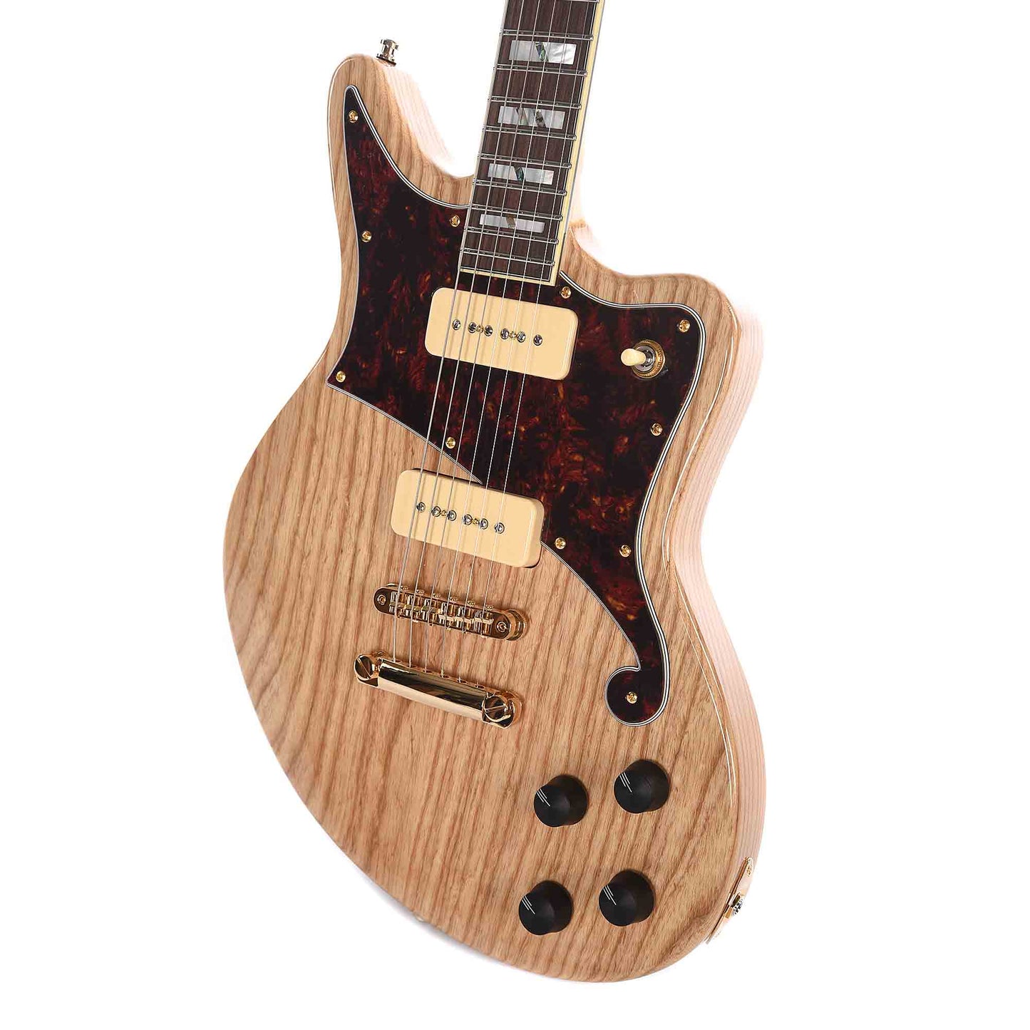 D'Angelico Deluxe Bedford Natural Swamp Ash w/Seymour Duncan P-90s Electric Guitars / Solid Body