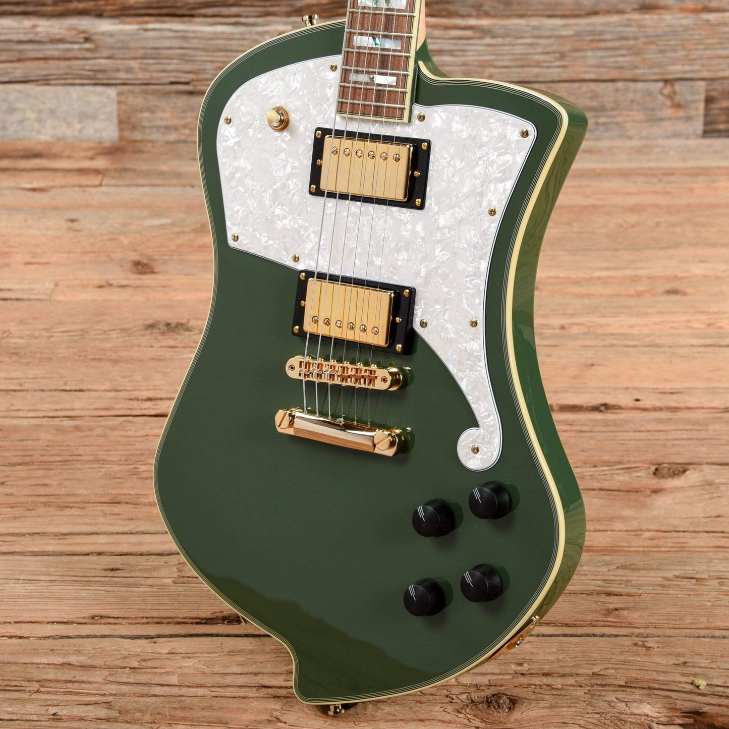 D'Angelico Deluxe Ludlow HH Hunter Green 2018 Electric Guitars / Solid Body