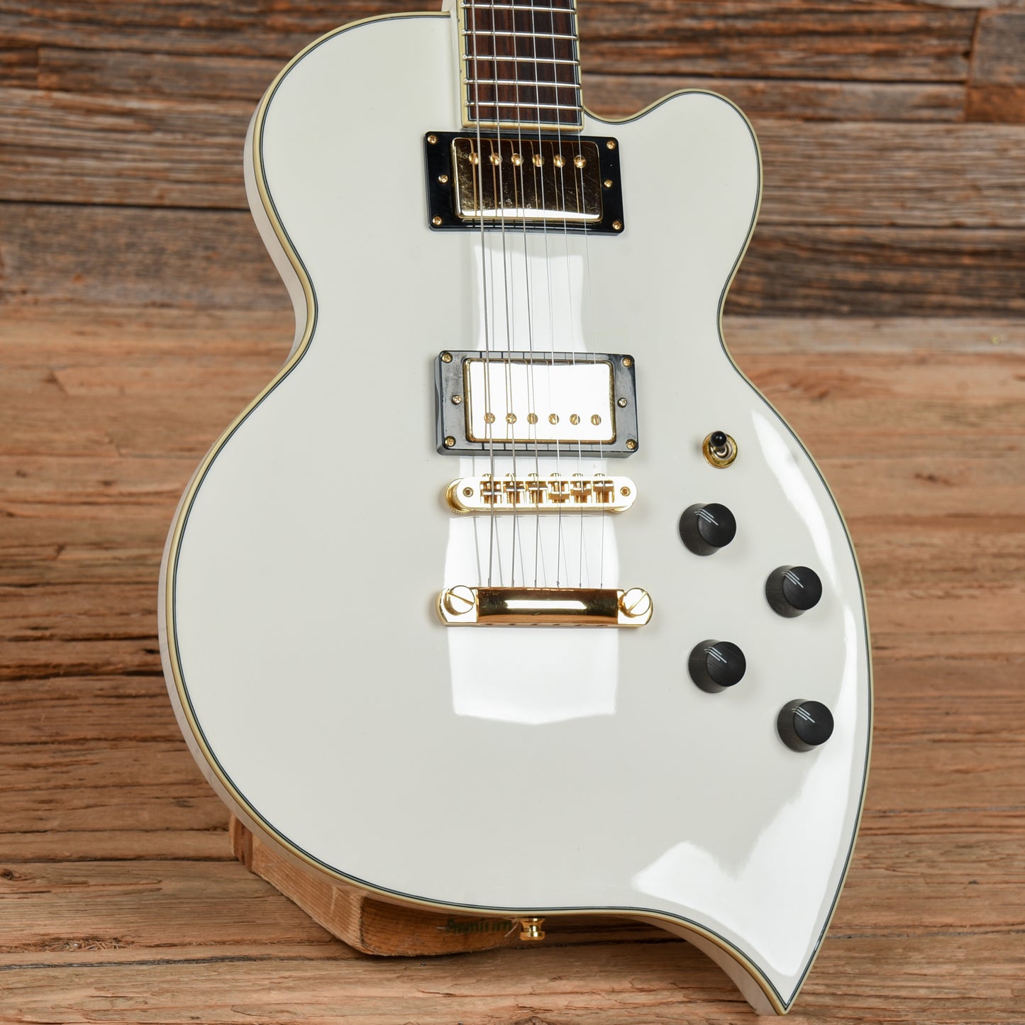D'Angelico Teardrop White 2016 Electric Guitars / Solid Body