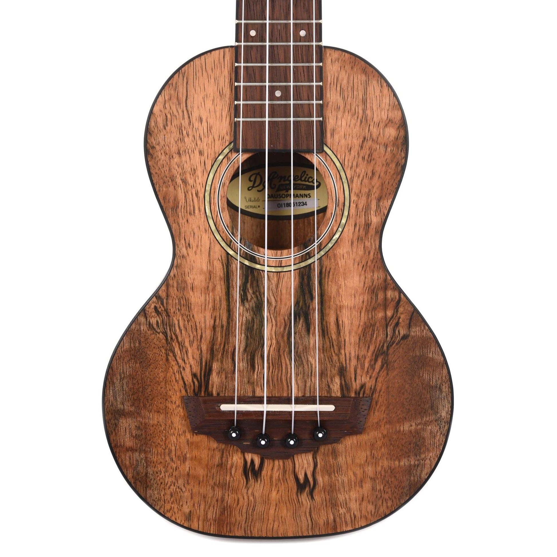 D'Angelico Montauk Soprano Spalted Mango Ukulele Folk Instruments / Ukuleles
