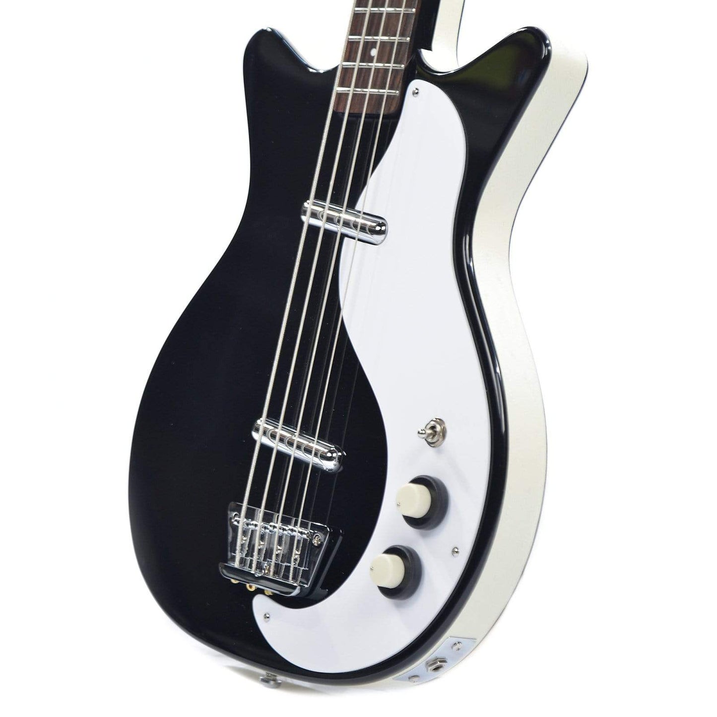 Danelectro 59 DC Long Scale Bass Black Bass Guitars / 4-String