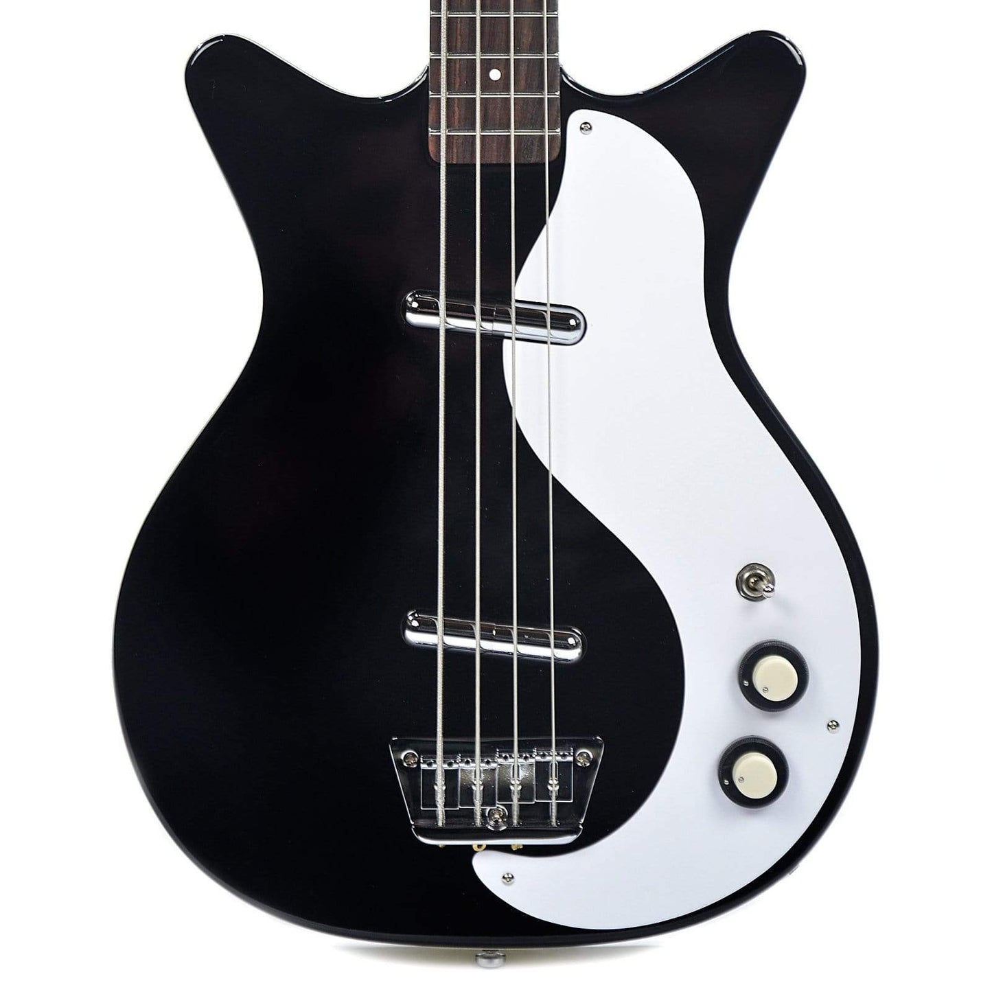 Danelectro 59 DC Long Scale Bass Black Bass Guitars / 4-String