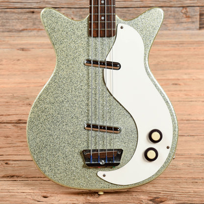 Danelectro DC Bass Silver Sparkle 2003 Bass Guitars / 4-String