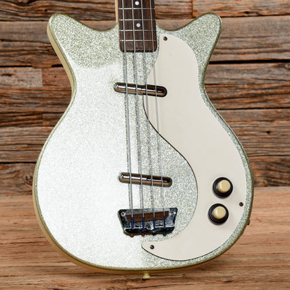 Danelectro DC Bass Silver Sparkle 2003 Bass Guitars / 4-String