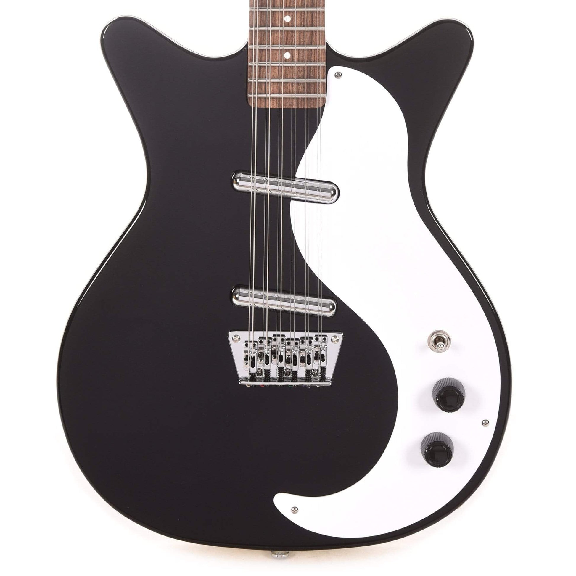 Danelectro 59DC 12-String Gloss Black Electric Guitars / 12-String