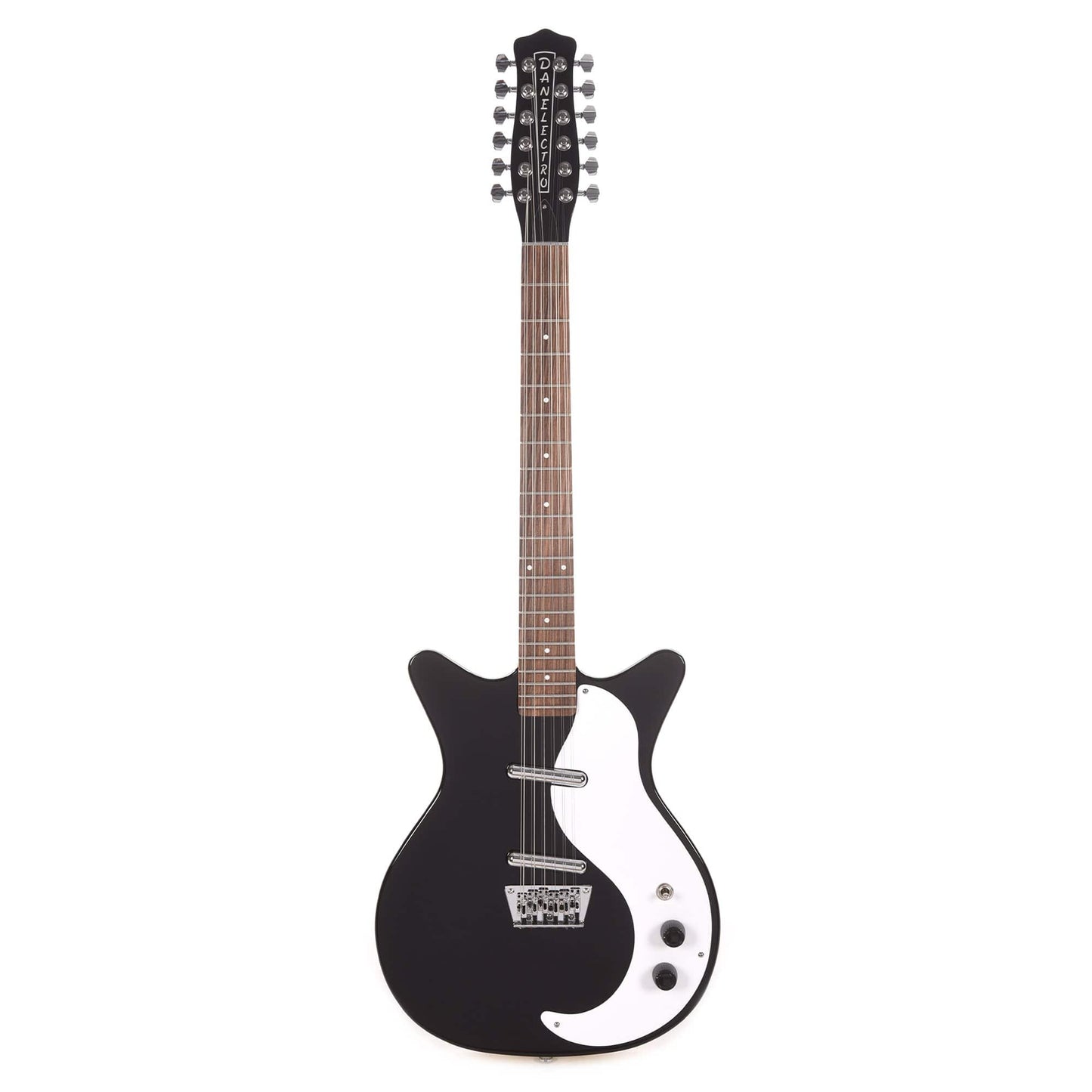 Danelectro 59DC 12-String Gloss Black Electric Guitars / 12-String