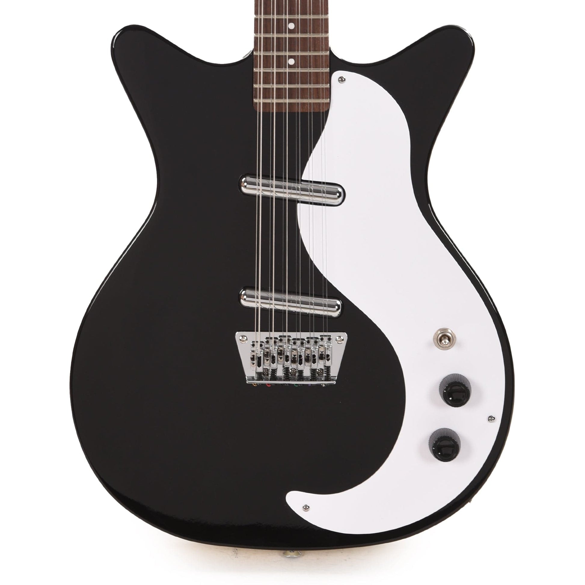 Danelectro 59DC 12-String Gloss Black Electric Guitars / 12-String