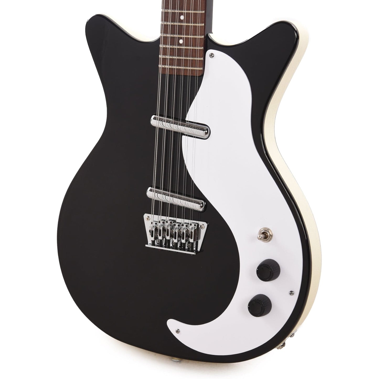 Danelectro 59DC 12-String Gloss Black Electric Guitars / 12-String