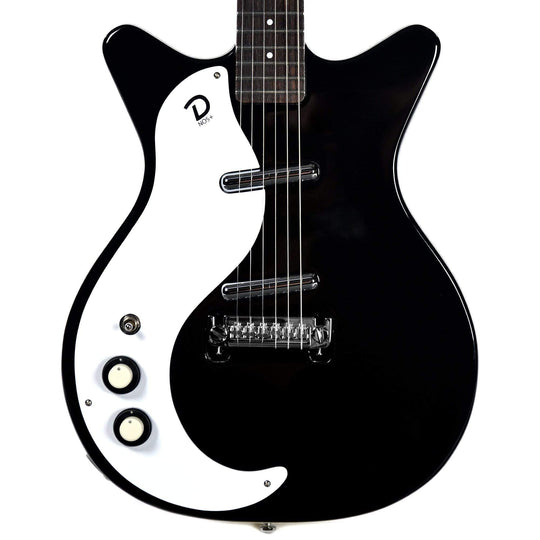 Danelectro '59M NOS Plus Double Cutaway Black LEFTY Electric Guitars / Left-Handed