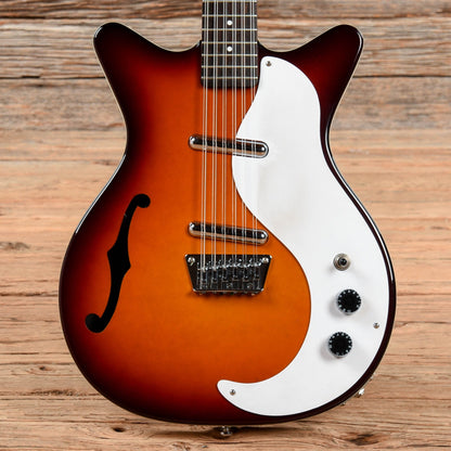 Danelectro 59M 12-String Sunburst Electric Guitars / Semi-Hollow