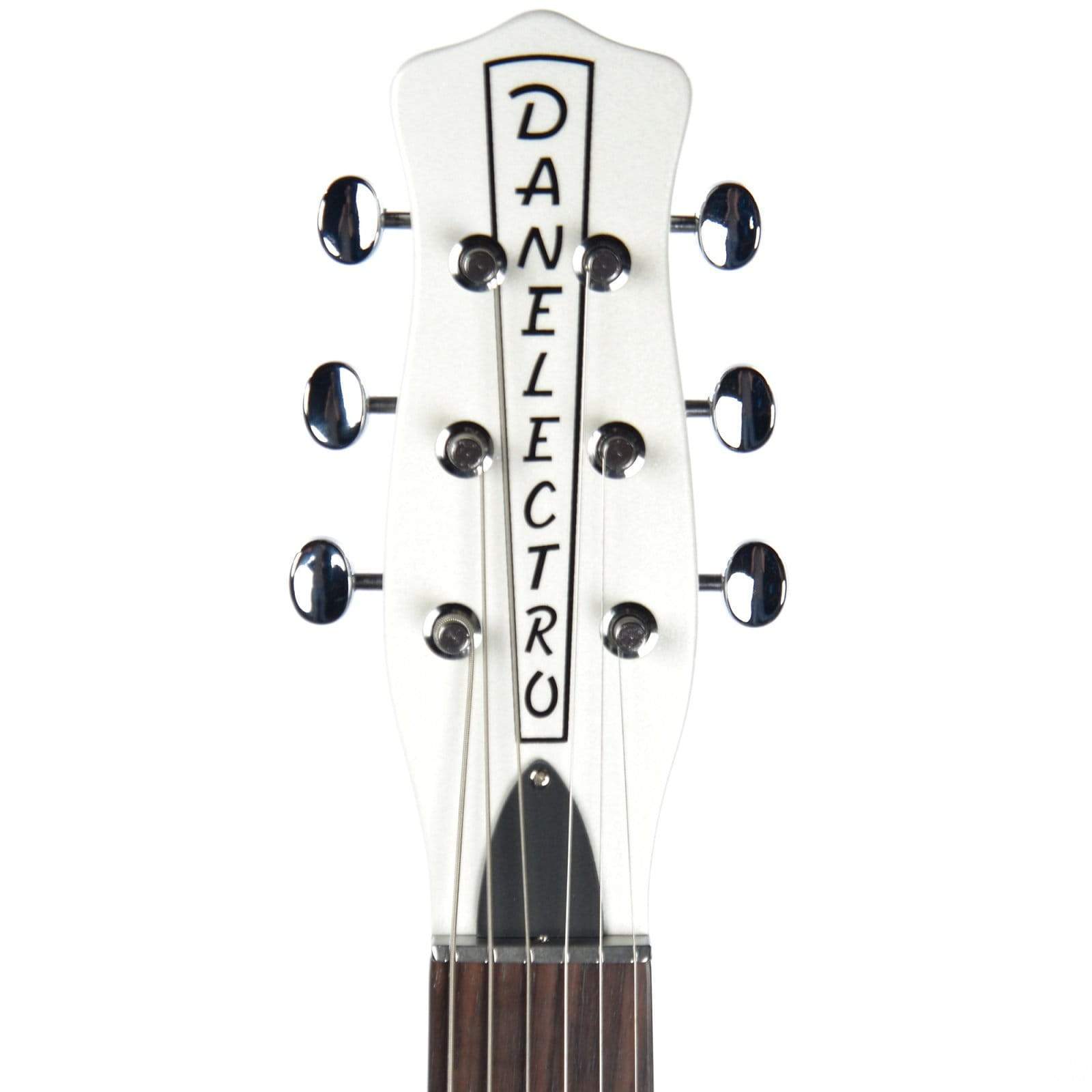 Danelectro 59M Spruce White Pearl/Black Electric Guitars / Semi-Hollow