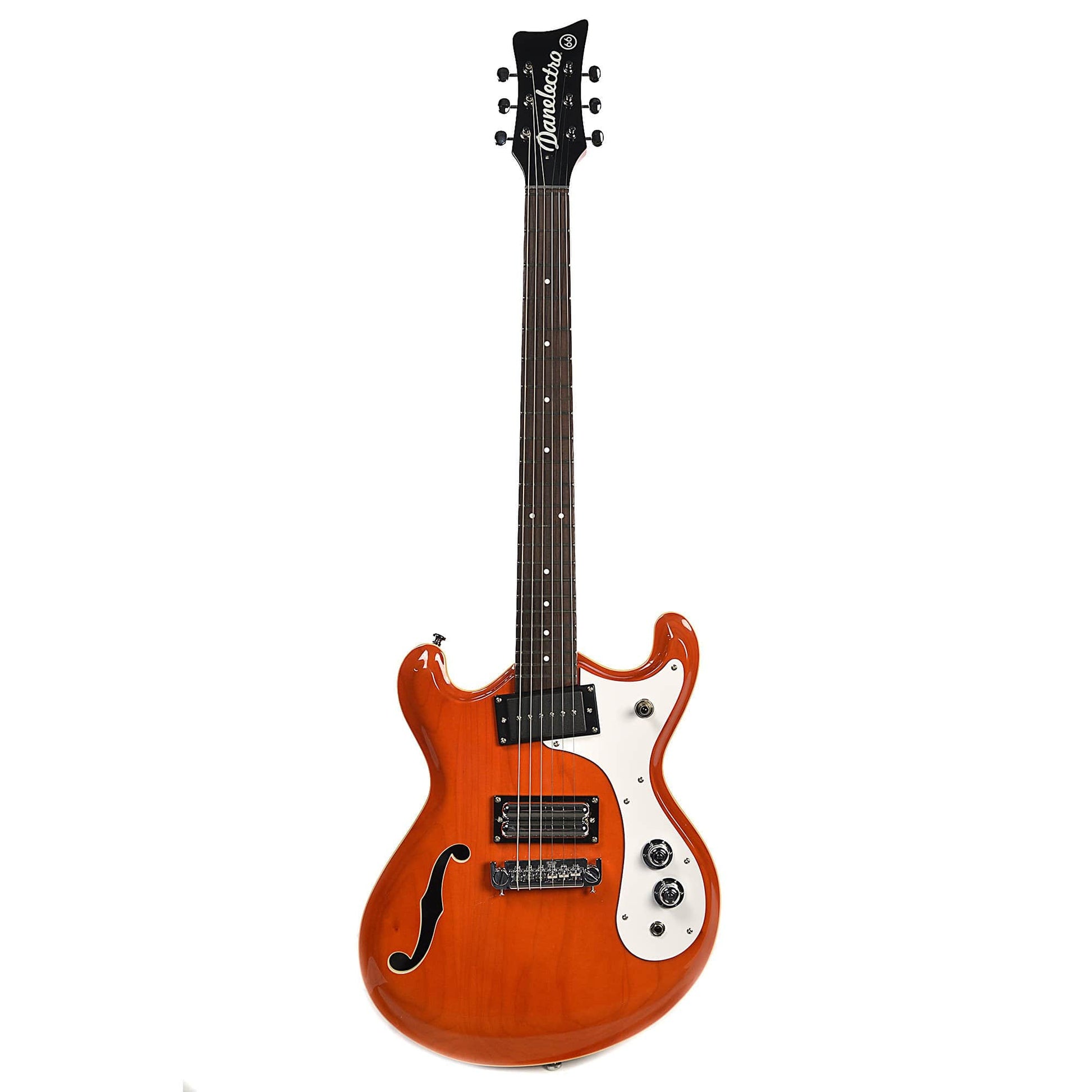 Danelectro D66 Transparent Orange Electric Guitars / Semi-Hollow
