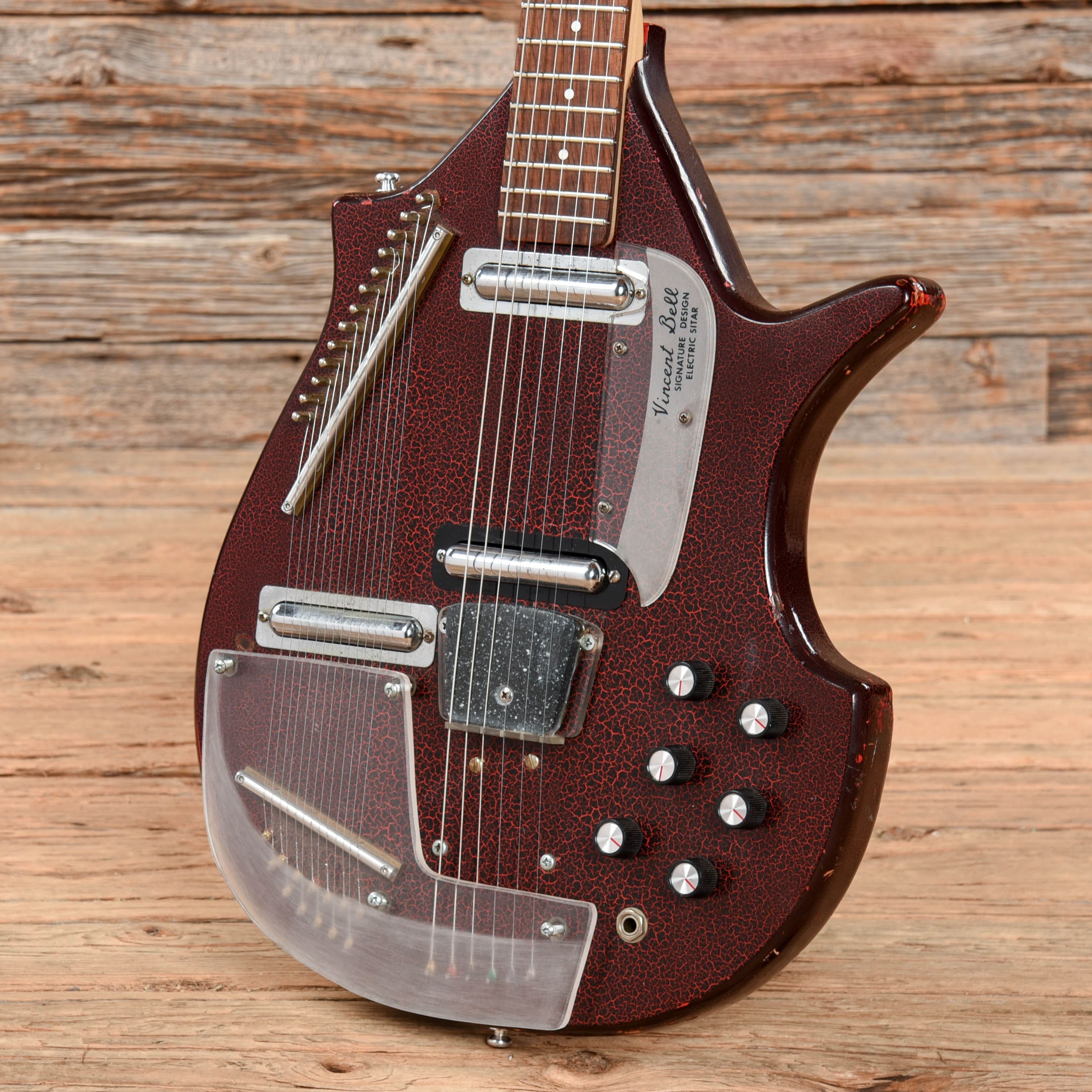 Danelectro Vincent Bell Coral Electric Sitar  1960s Electric Guitars / Semi-Hollow