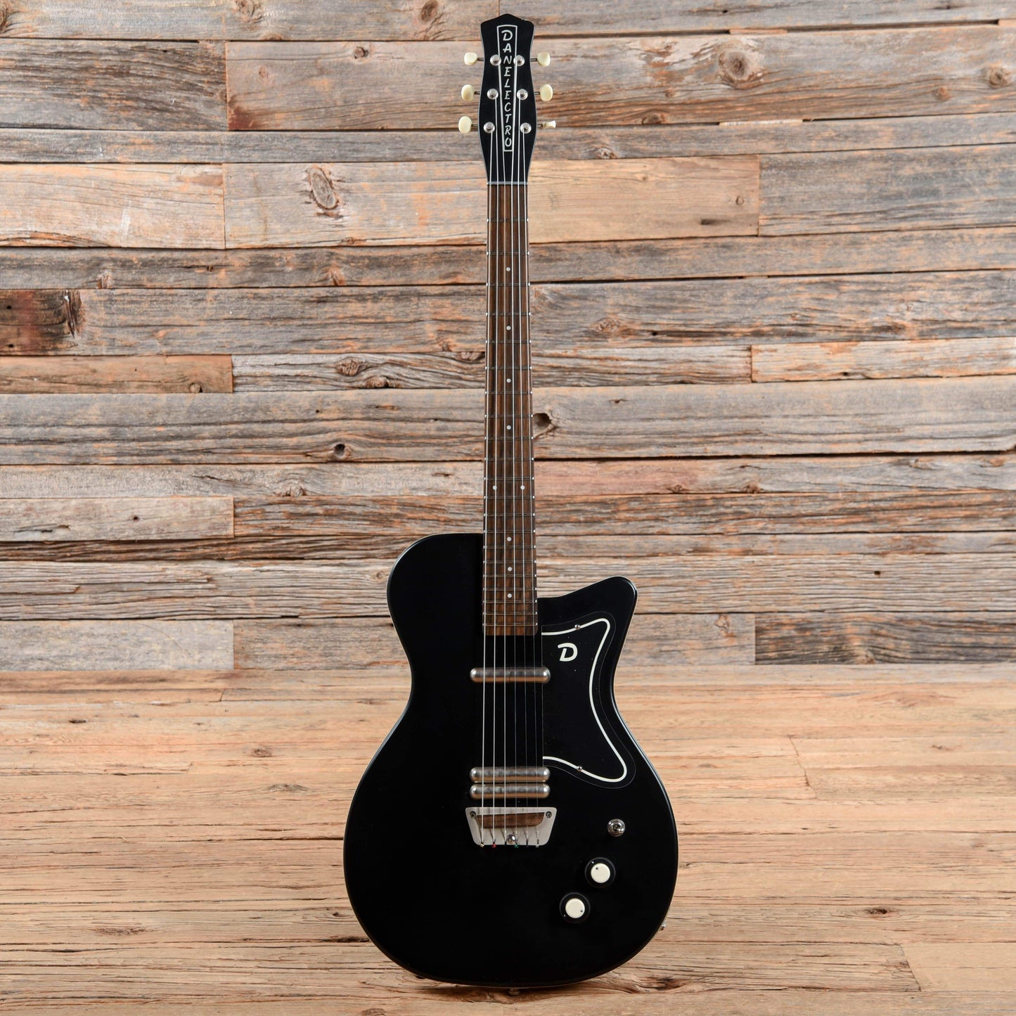Danelectro '56 U-2 HB Satin Black Electric Guitars / Solid Body