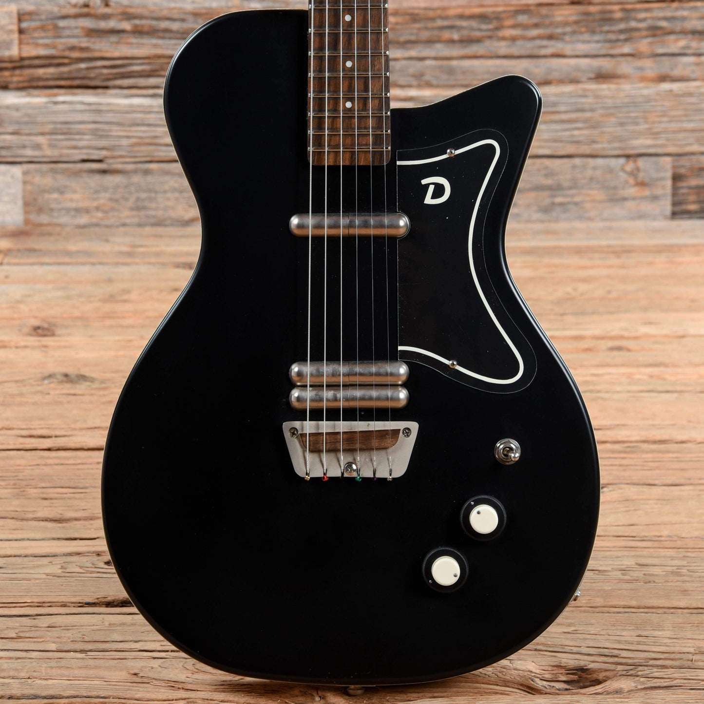 Danelectro '56 U-2 HB Satin Black Electric Guitars / Solid Body