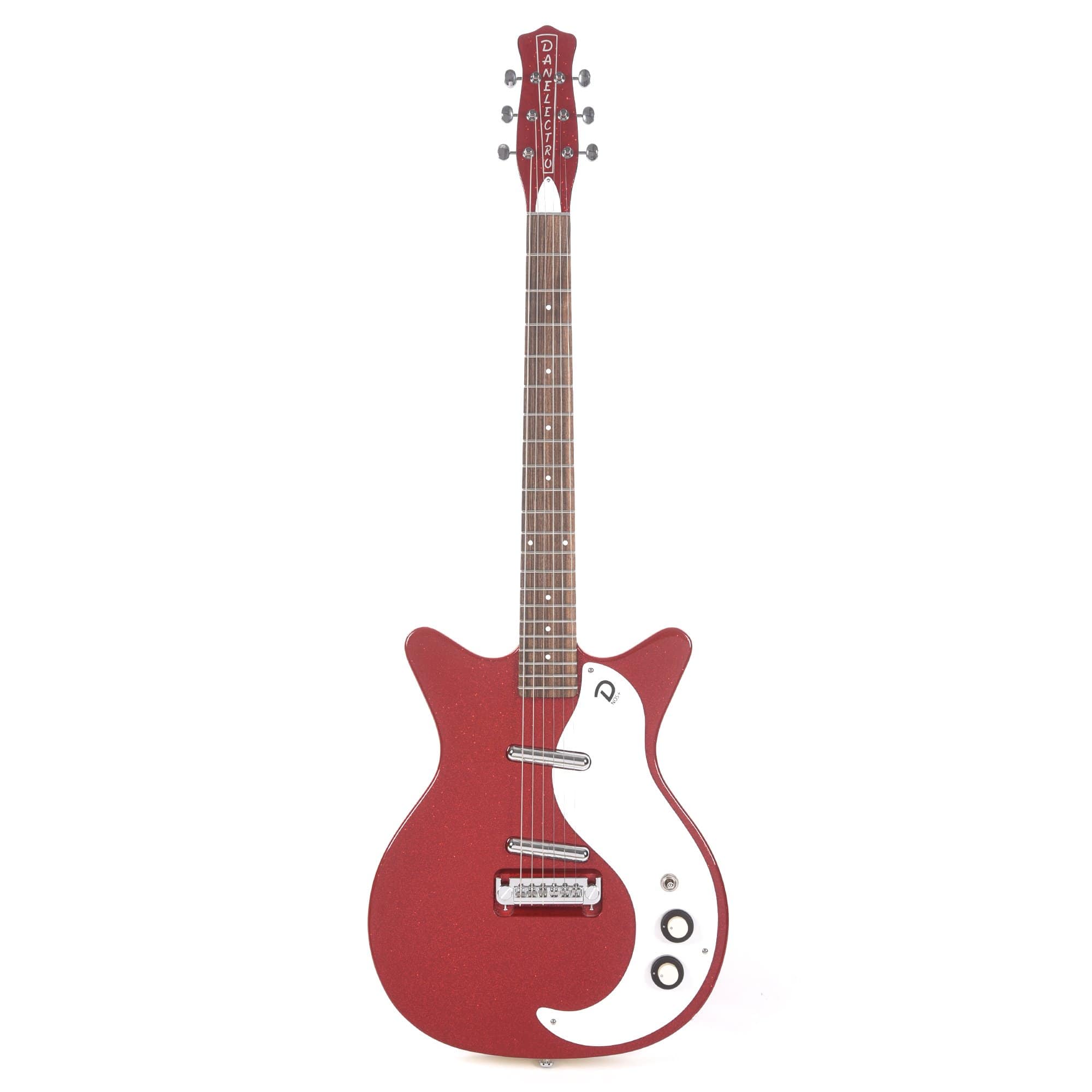 Danelectro '59 Mod NOS Plus Red Metalflake – Chicago Music Exchange