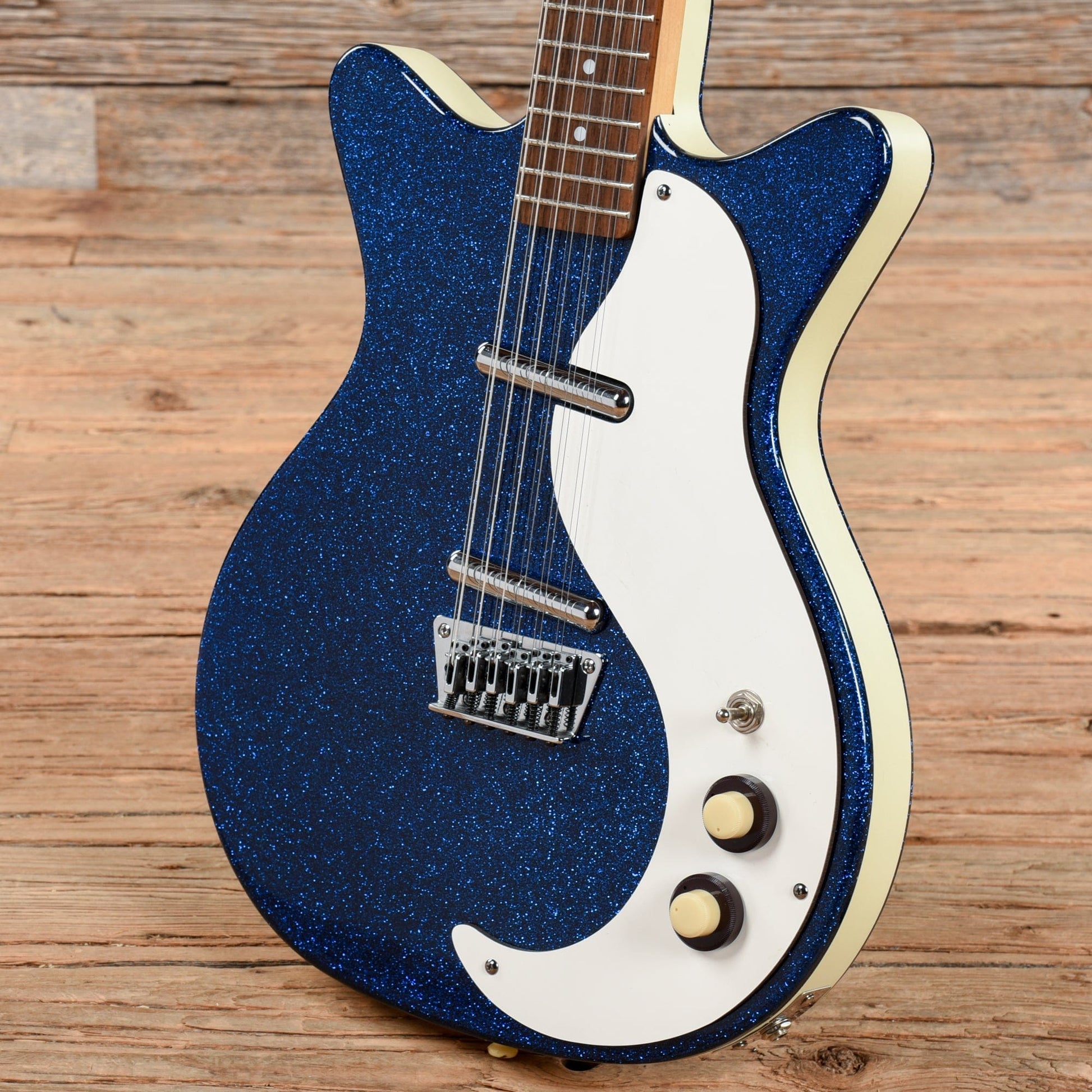 Danelectro 59DC 12-String Blue Sparkle 2001 Electric Guitars / Solid Body