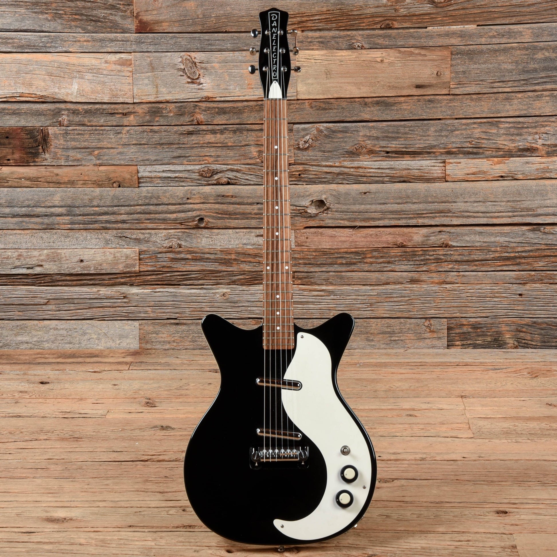 Danelectro '59M NOS Double Cutaway Black Electric Guitars / Solid Body