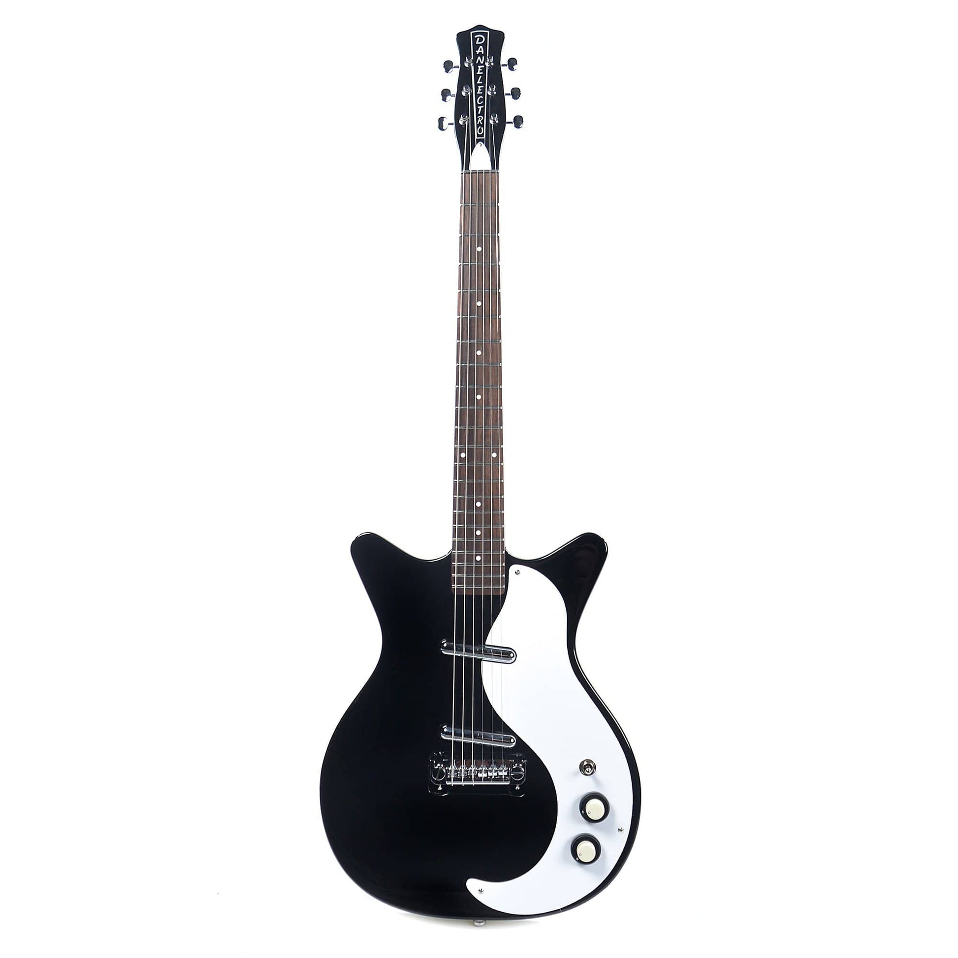 Danelectro '59M NOS Plus Double Cutaway Black Electric Guitars / Solid Body