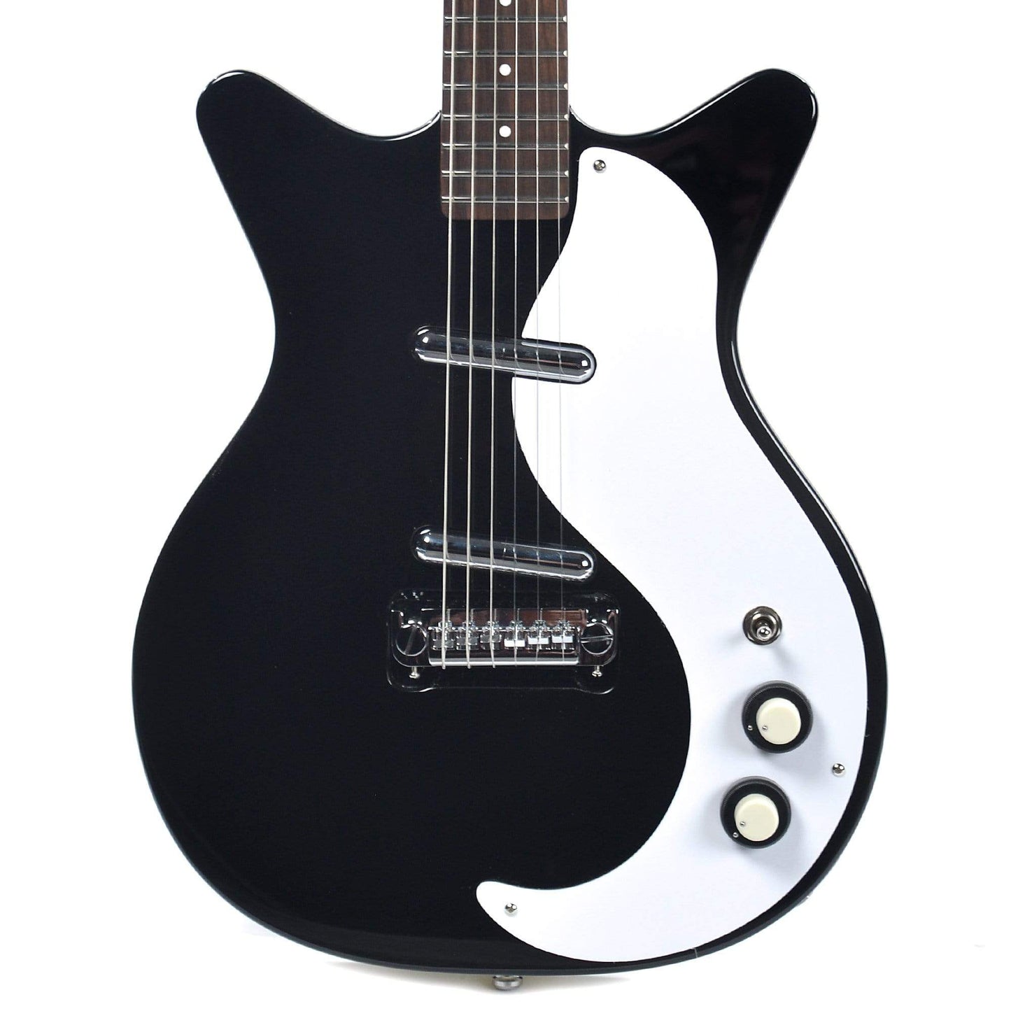 Danelectro '59M NOS Plus Double Cutaway Black Electric Guitars / Solid Body