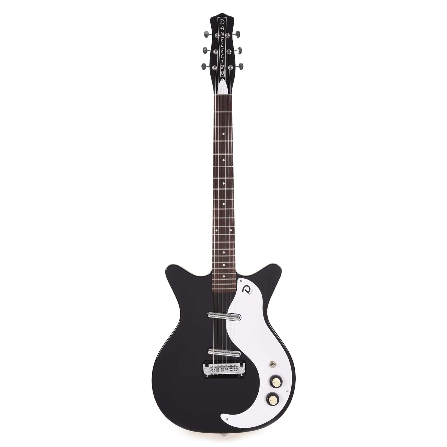 Danelectro '59M NOS Plus Double Cutaway Black Electric Guitars / Solid Body