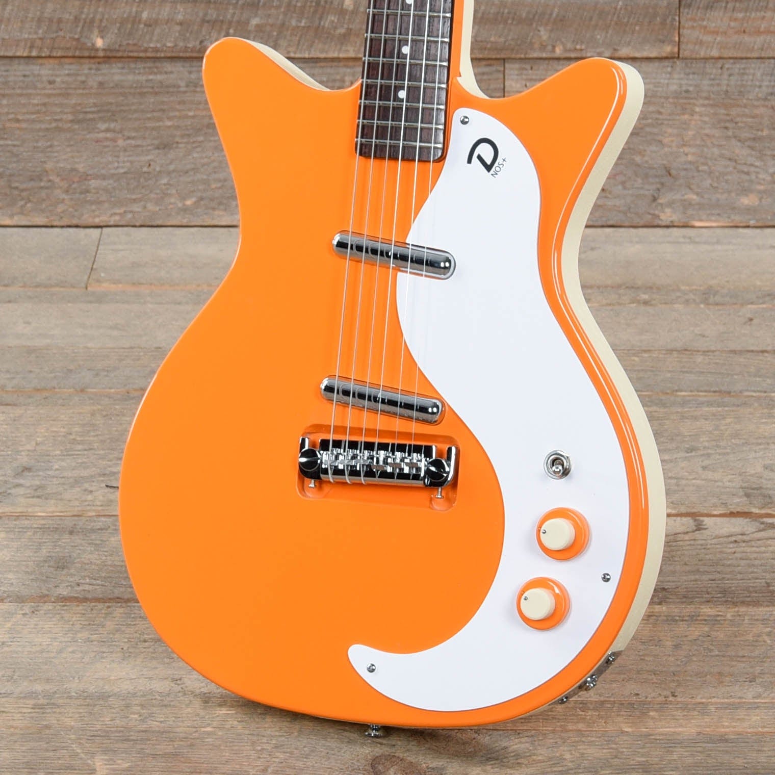 Danelectro '59M NOS Plus Double Cutaway Orange Electric Guitars / Solid Body