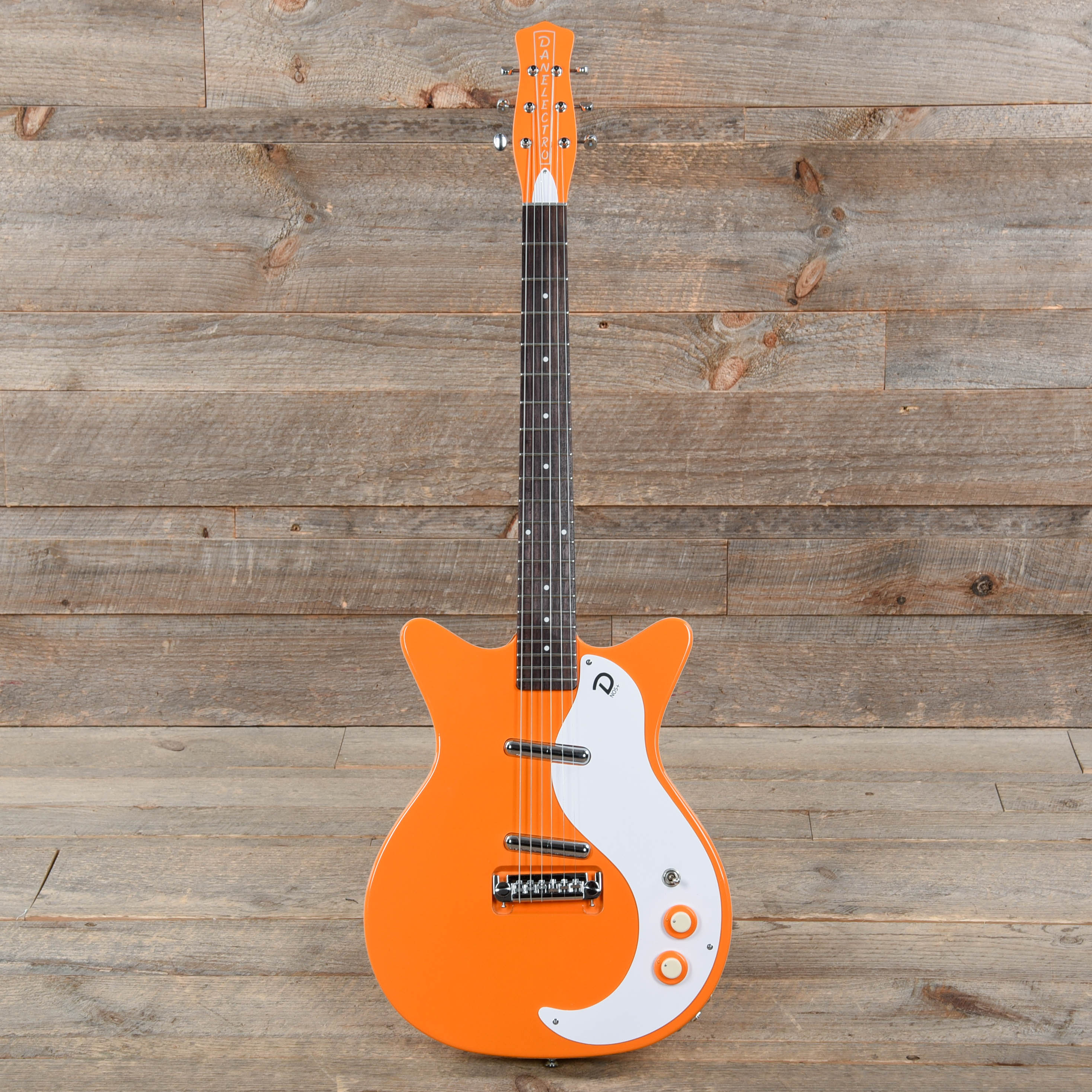 Danelectro '59M NOS Plus Double Cutaway Orange Electric Guitars / Solid Body