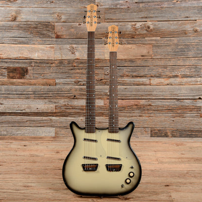 Danelectro Doubleneck 6/6 Standard Baritone Blackburst Electric Guitars / Solid Body