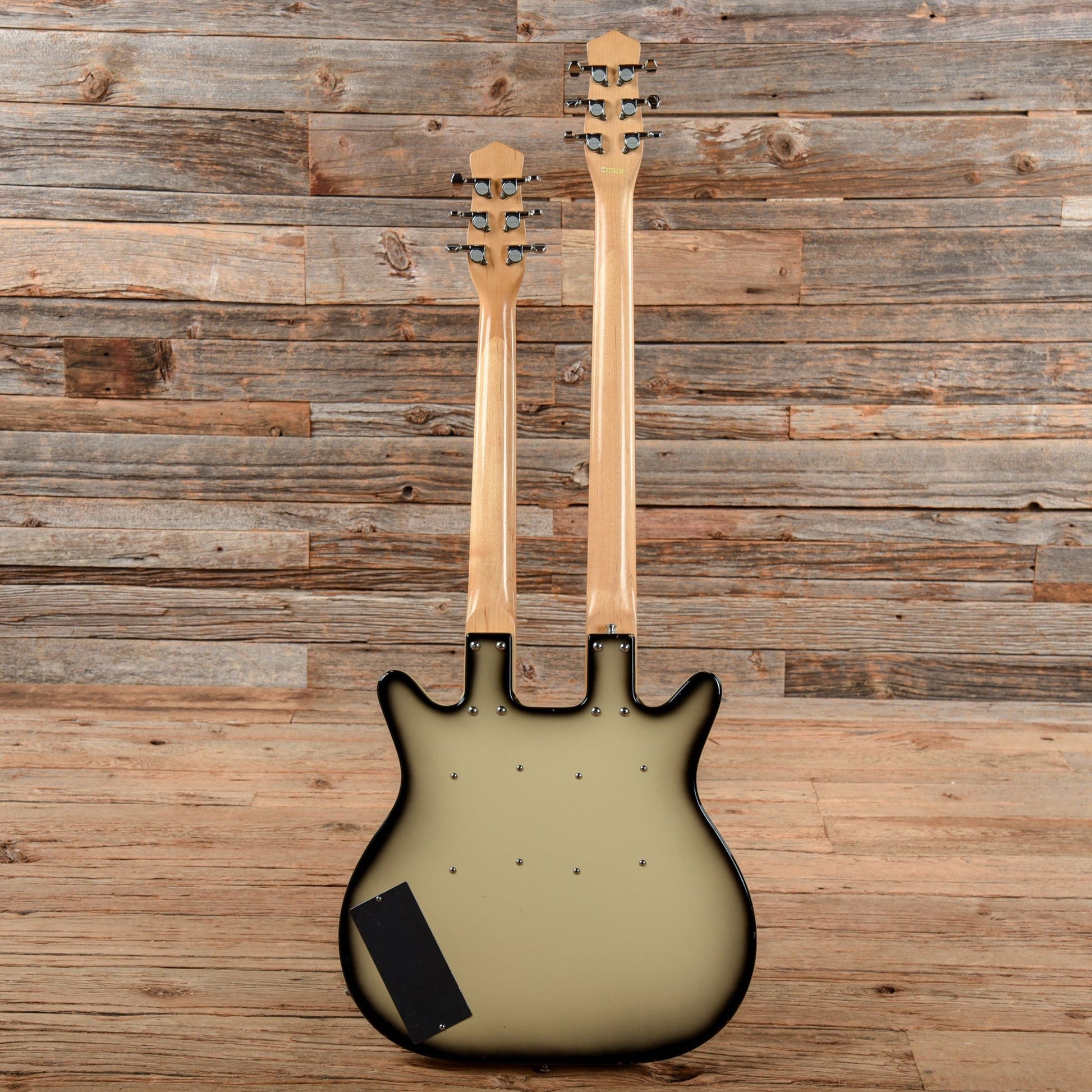 Danelectro Doubleneck 6/6 Standard Baritone Blackburst Electric Guitars / Solid Body