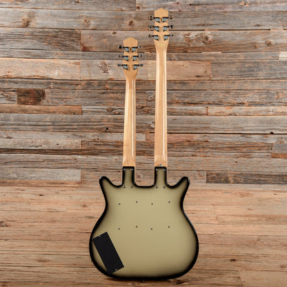 Danelectro Doubleneck 6/6 Standard Baritone Blackburst Electric Guitars / Solid Body