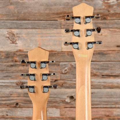 Danelectro Doubleneck 6/6 Standard Baritone Blackburst Electric Guitars / Solid Body