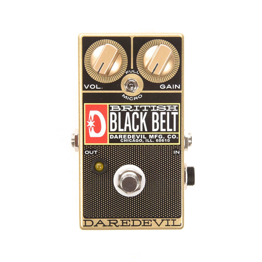 Daredevil British Black Belt Drive Pedal Gold Effects and Pedals / Overdrive and Boost