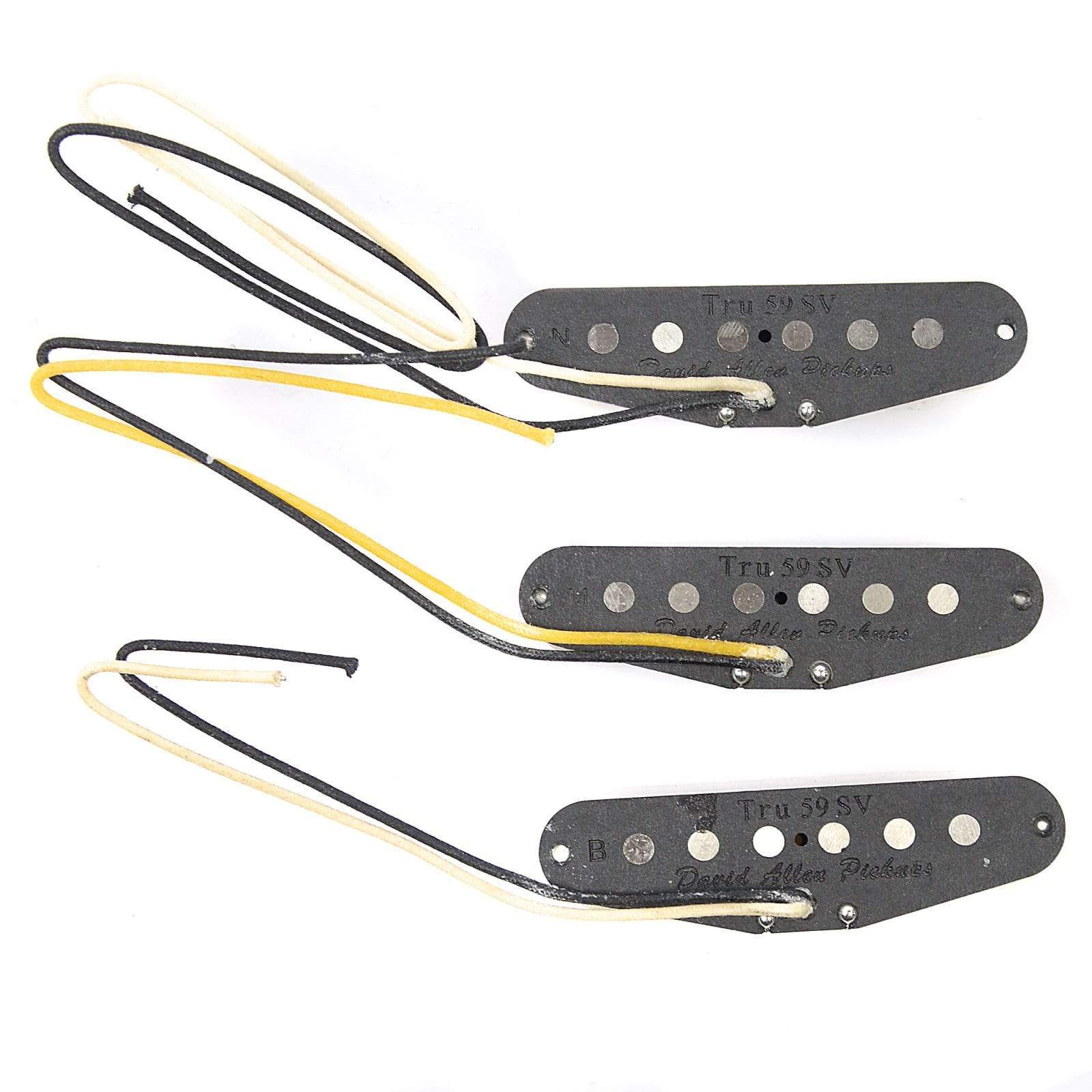 David Allen Strat Tru 59V Set Parchment Parts / Guitar Pickups