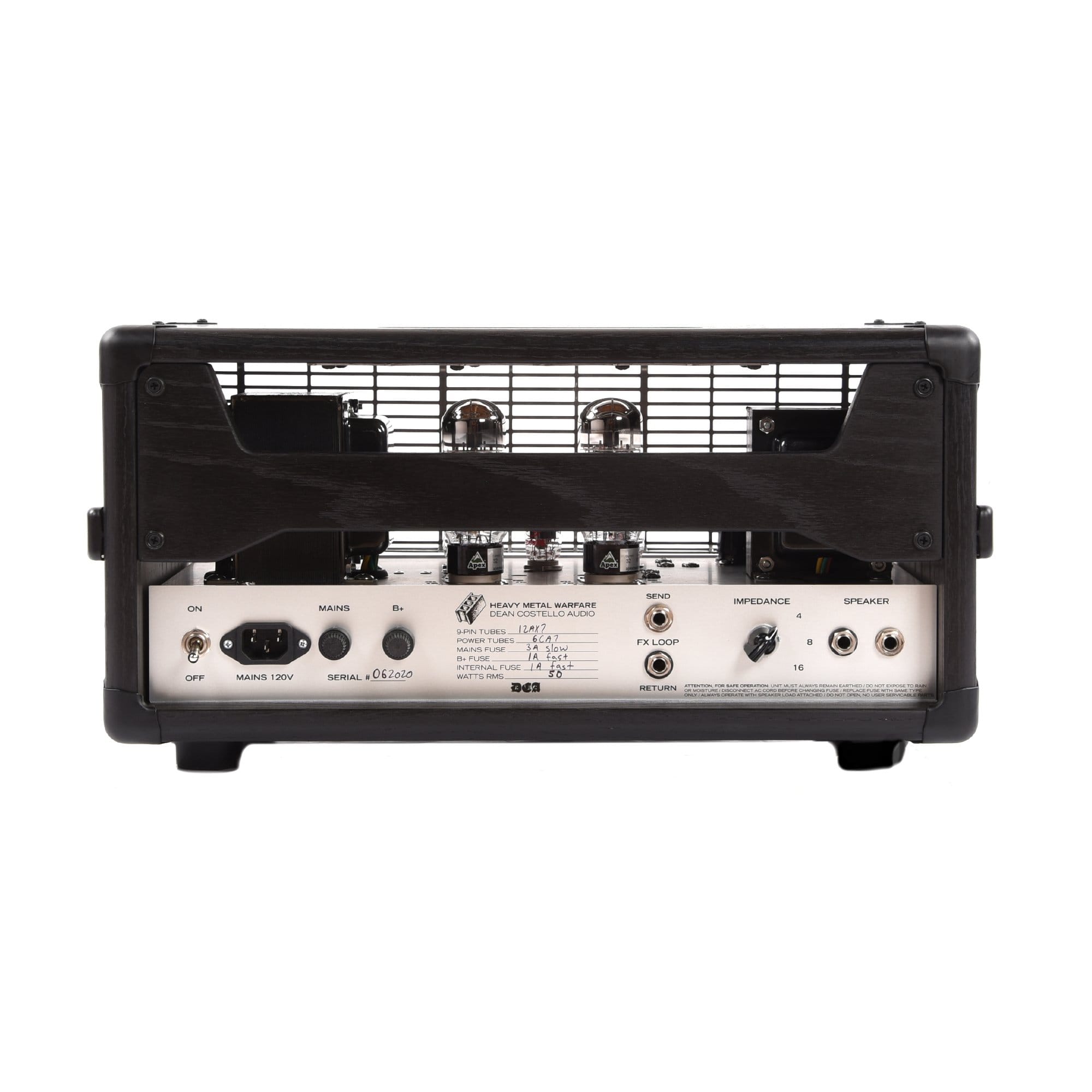 Dean Costello Audio Heavy Metal Warfare Mini 50W Head Black w/FX Loop Amps / Guitar Heads