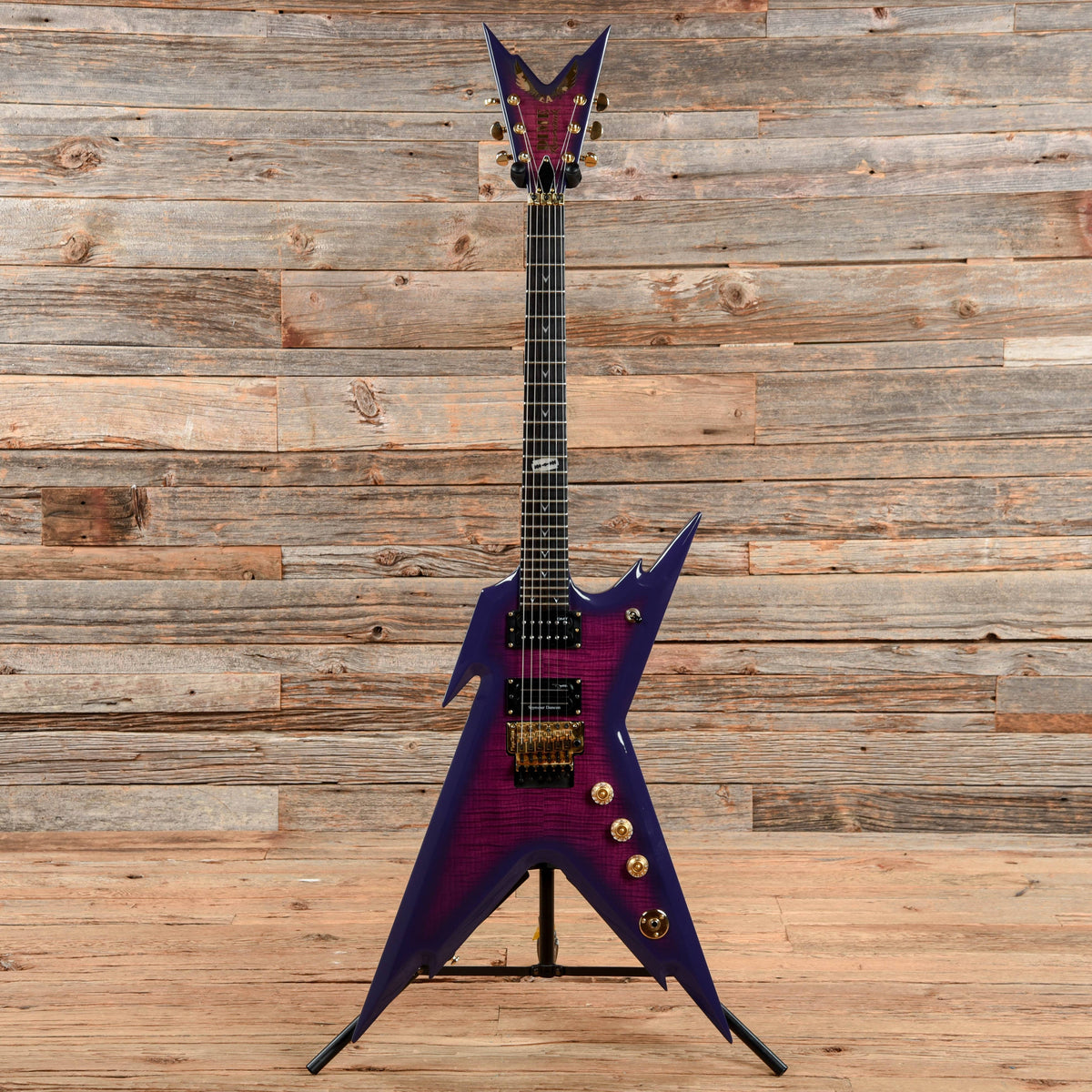 Dean Razorback Graphics Dean Guitars Custom Run Razorback Blacktooth Grin – Chicago Music Exchange