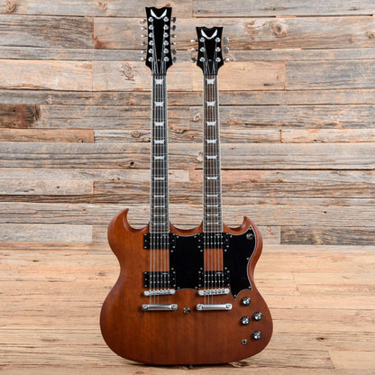 Dean Guitars Gran Sport Double Neck Worn Brown Electric Guitars / Solid Body