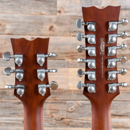 Dean Guitars Gran Sport Double Neck Worn Brown Electric Guitars / Solid Body