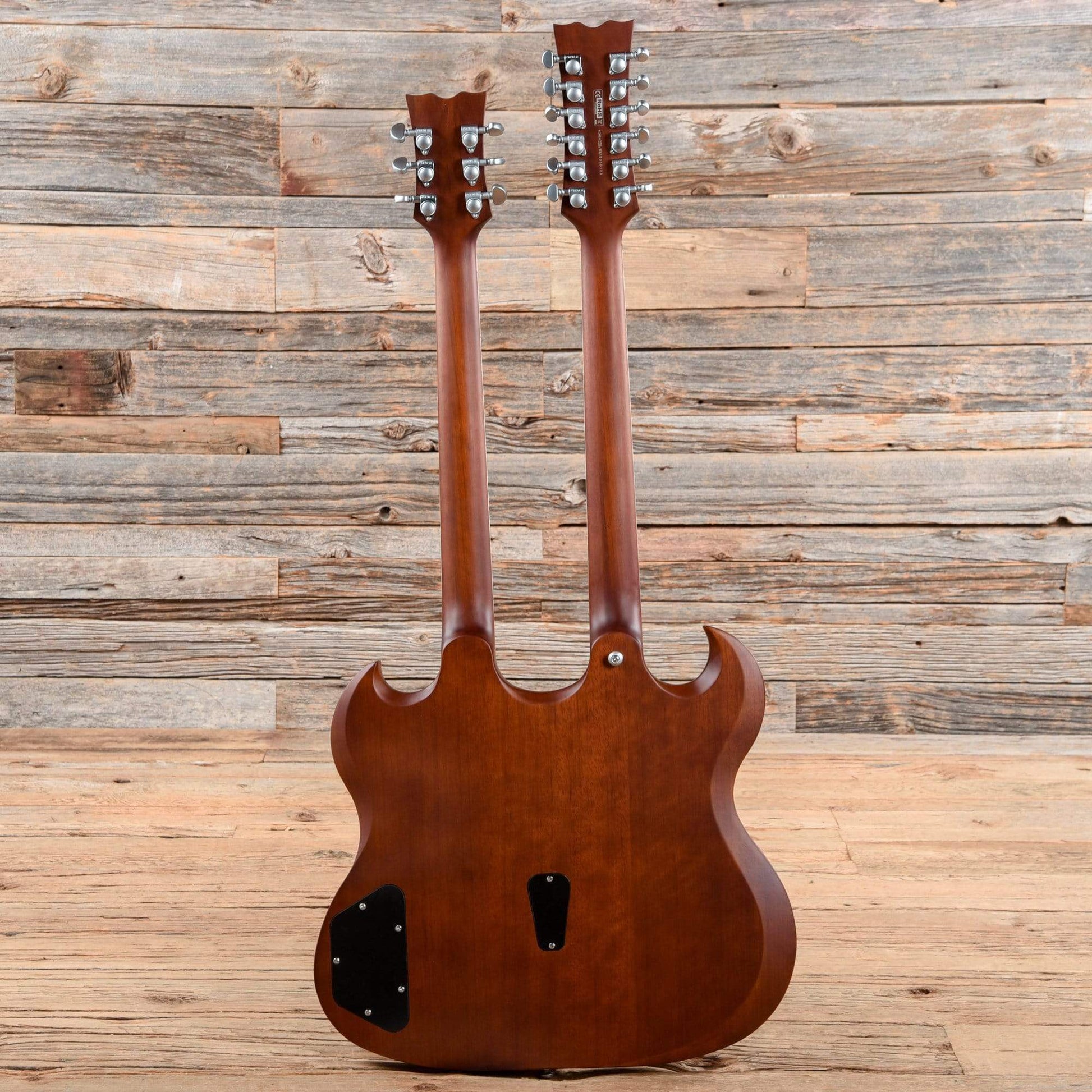 Dean Guitars Gran Sport Double Neck Worn Brown Electric Guitars / Solid Body