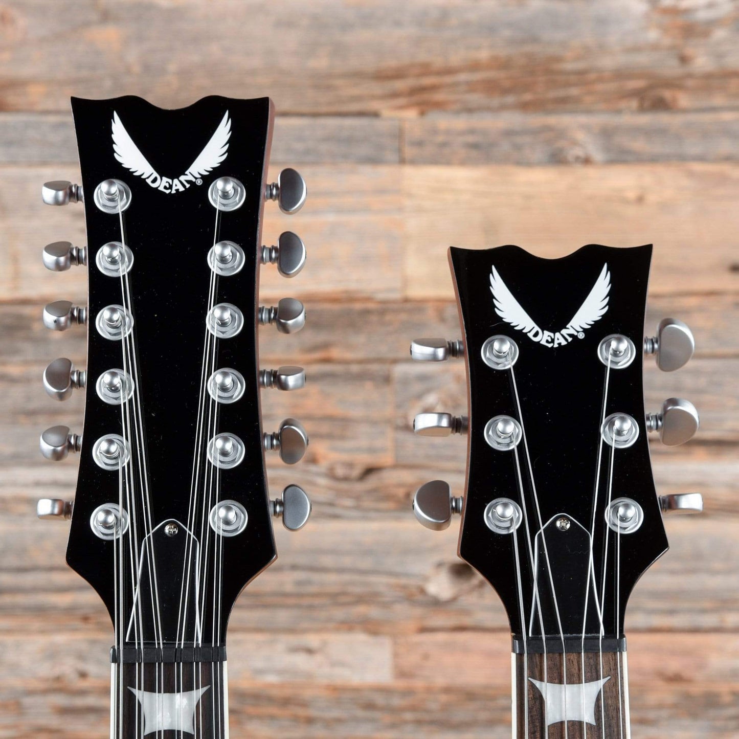 Dean Guitars Gran Sport Double Neck Worn Brown Electric Guitars / Solid Body