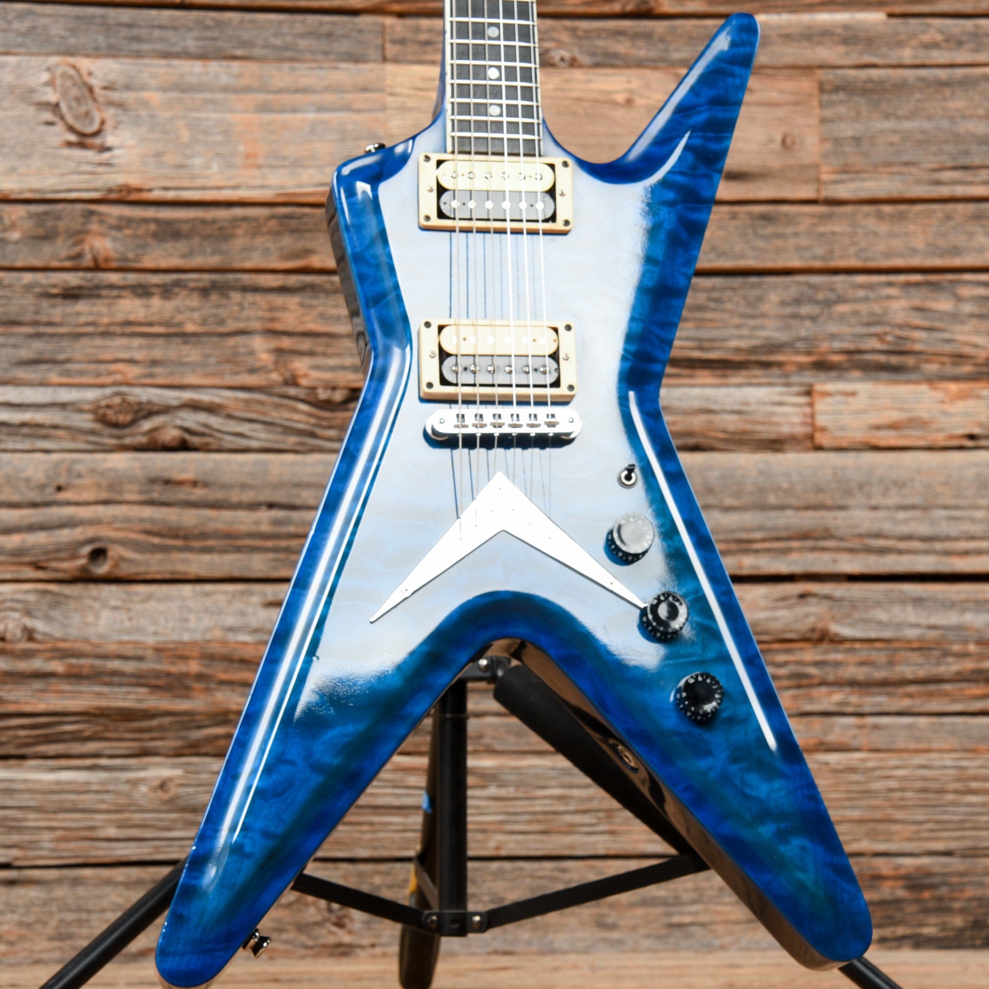 Dean Guitars USA Custom Shop ML Transparent Blue 1992 Electric Guitars / Solid Body