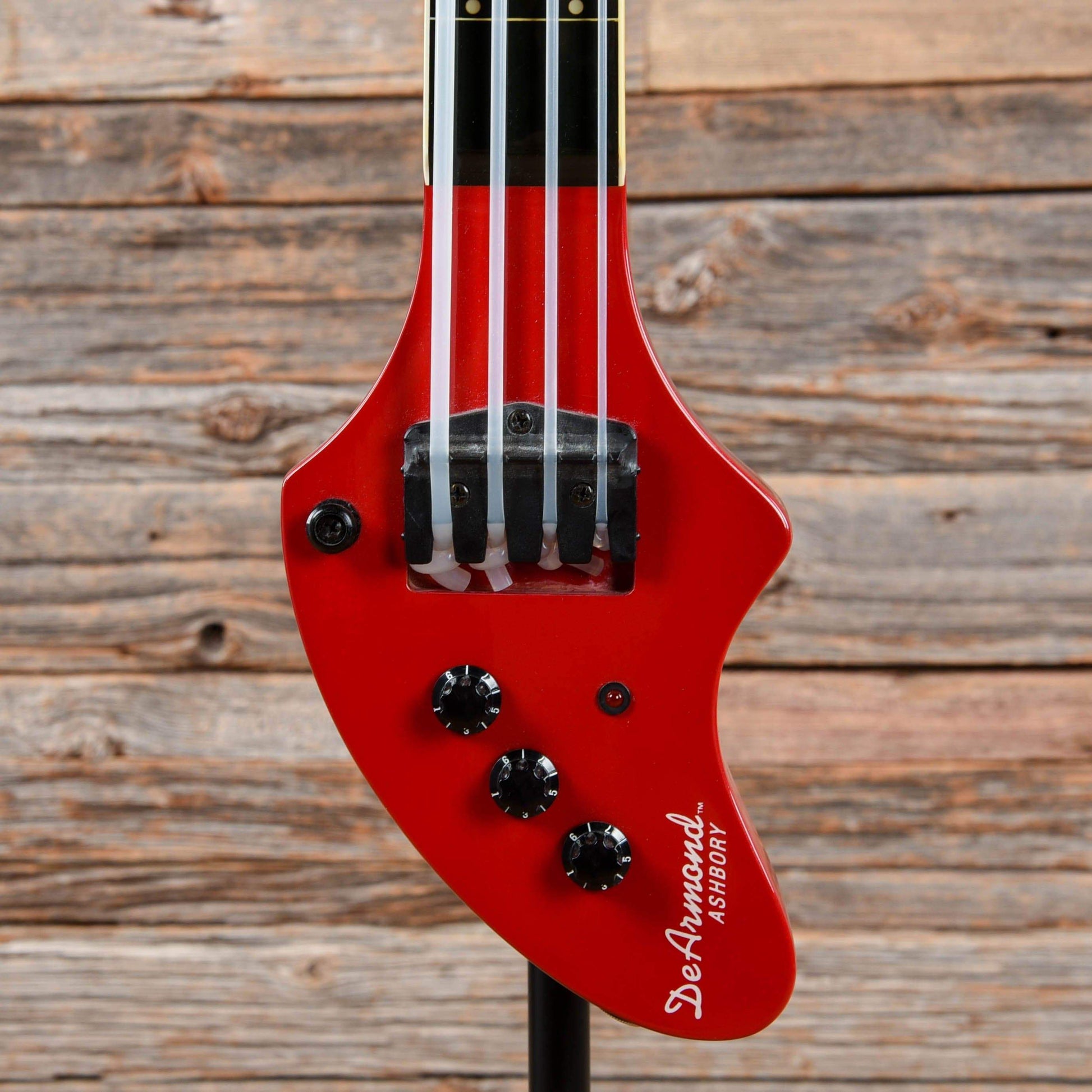 DeArmond Ashbory Bass Red 2001 Bass Guitars / Short Scale