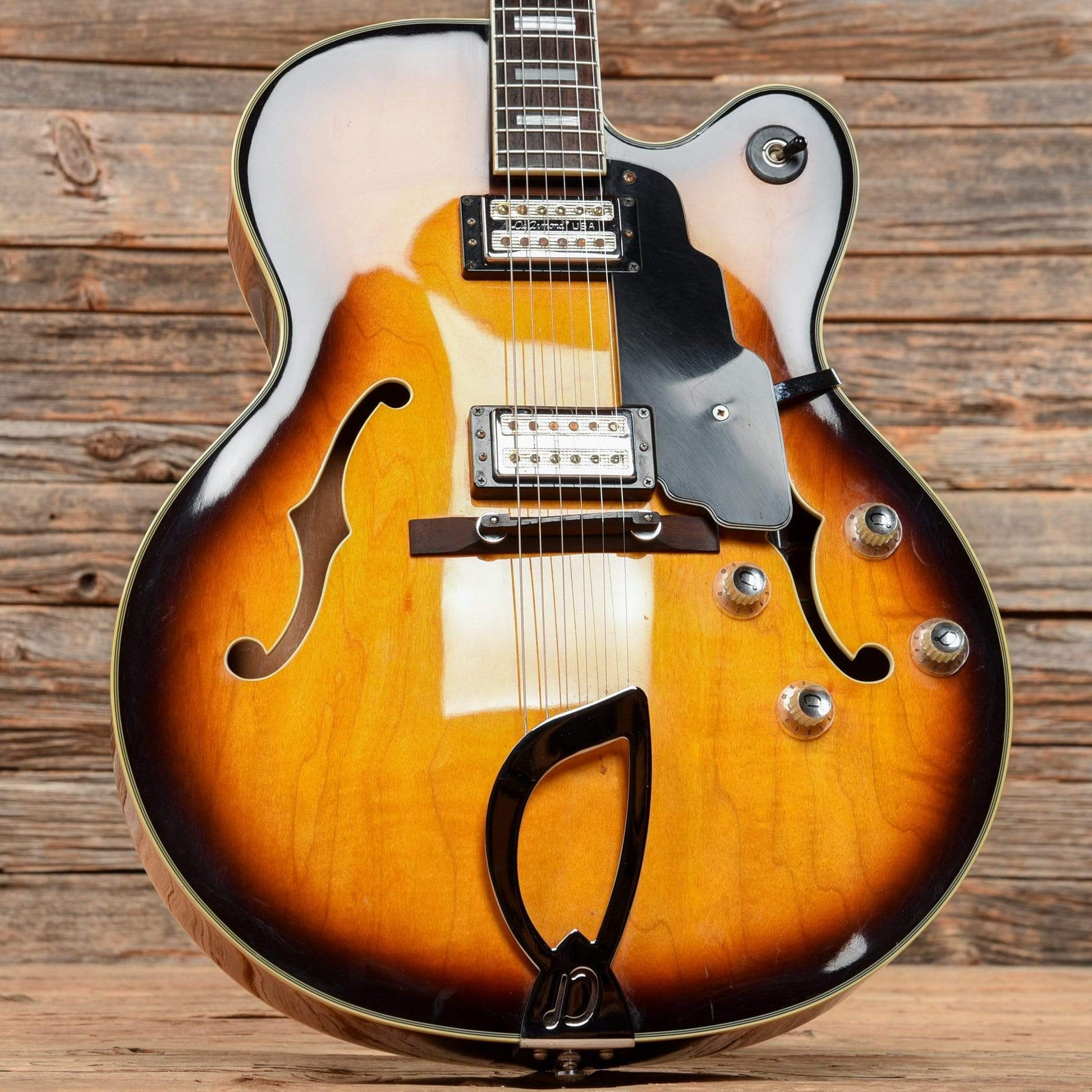 DeArmond X-155 Antique Burst 1998 Electric Guitars / Hollow Body