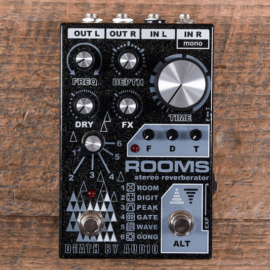 Death By Audio Rooms Stereo Multi Reverb Pedal Effects and Pedals / Reverb