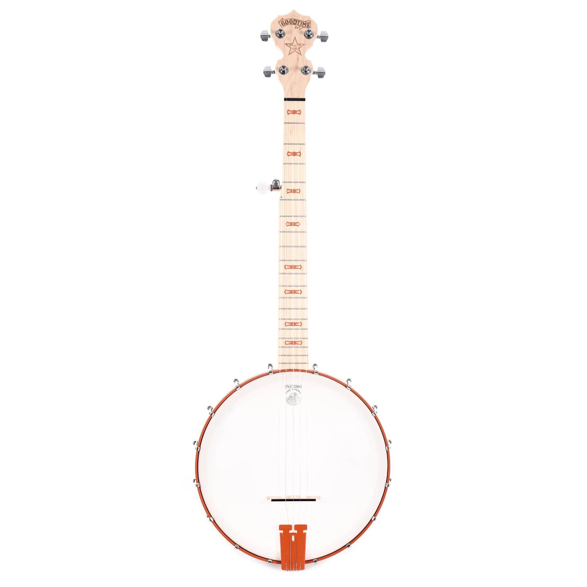 Deering Goodtime Jr. 5-String Openback Banjo Chevy Orange Folk Instruments / Banjos
