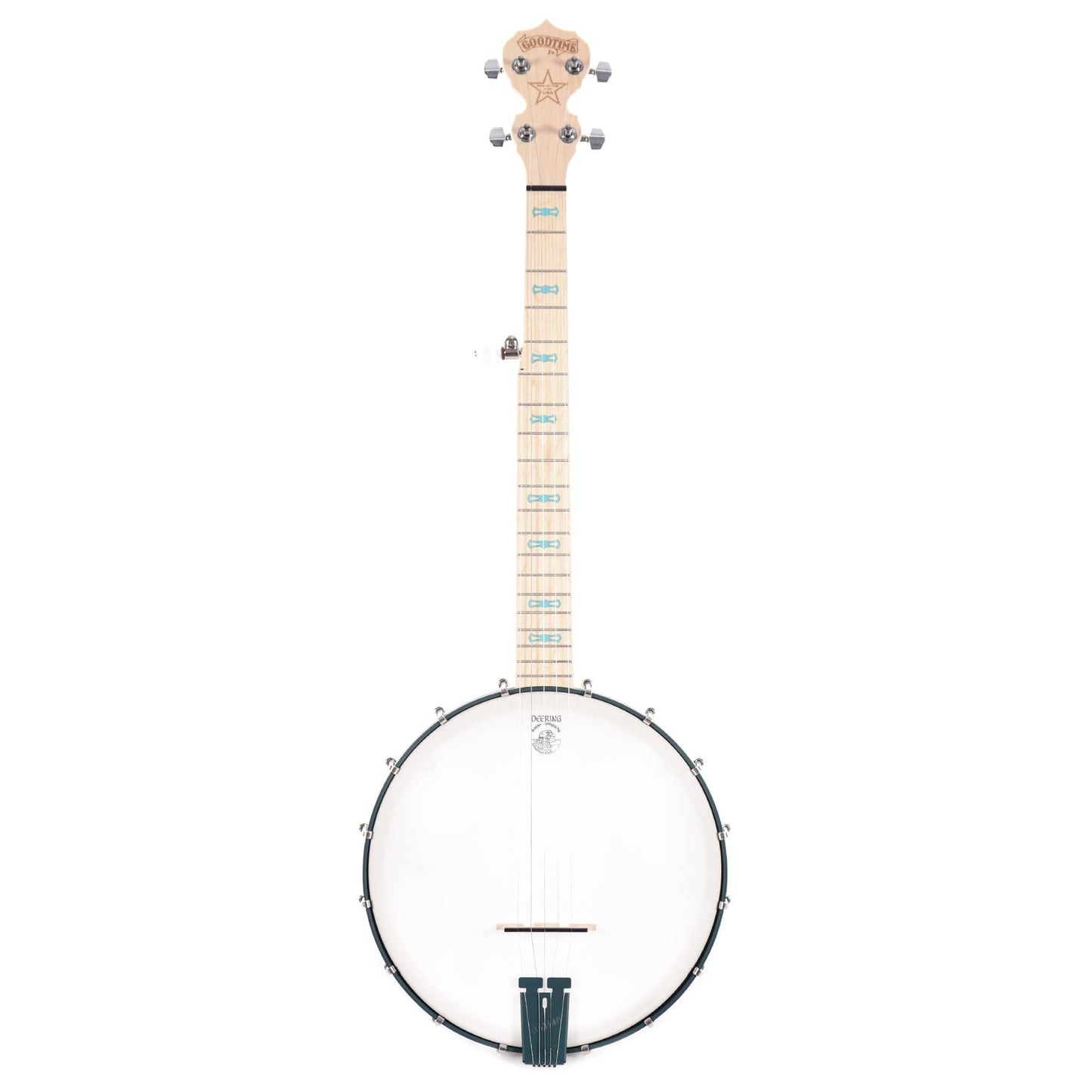 Deering Goodtime Jr. 5-String Openback Banjo Seawater Teal Folk Instruments / Banjos