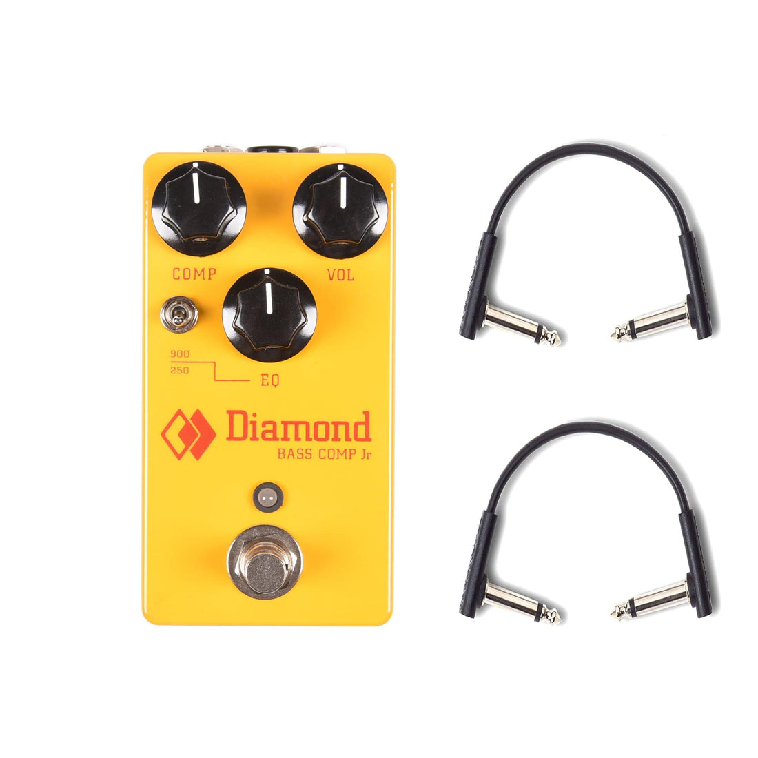 Diamond Bass Comp Jr Optical Compressor w/ EQ w/RockBoard Flat Patch C ...