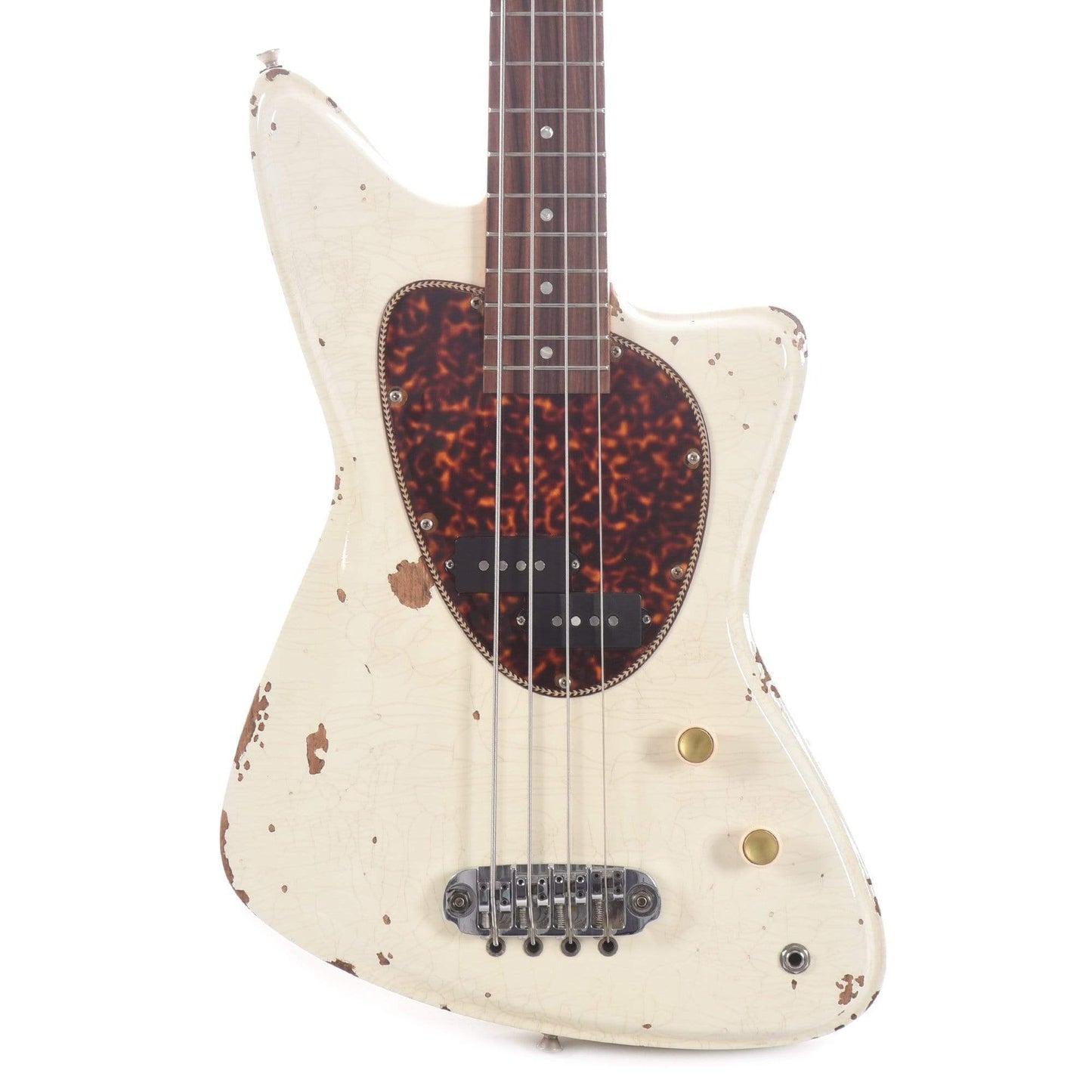 Diego Vila Austral Brando Bass Relic Polaris White Bass Guitars / 4-String