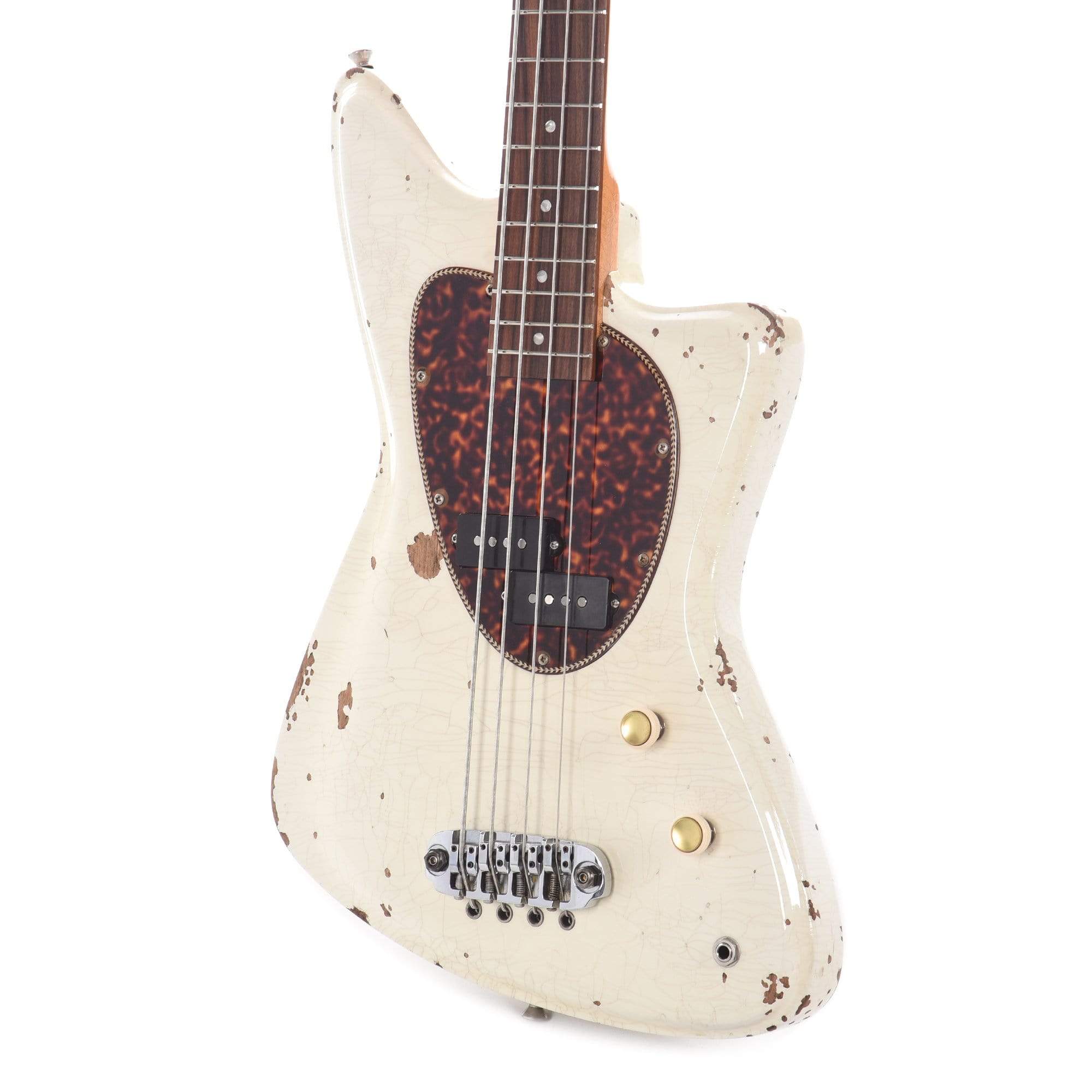 Diego Vila Austral Brando Bass Relic Polaris White Bass Guitars / 4-String